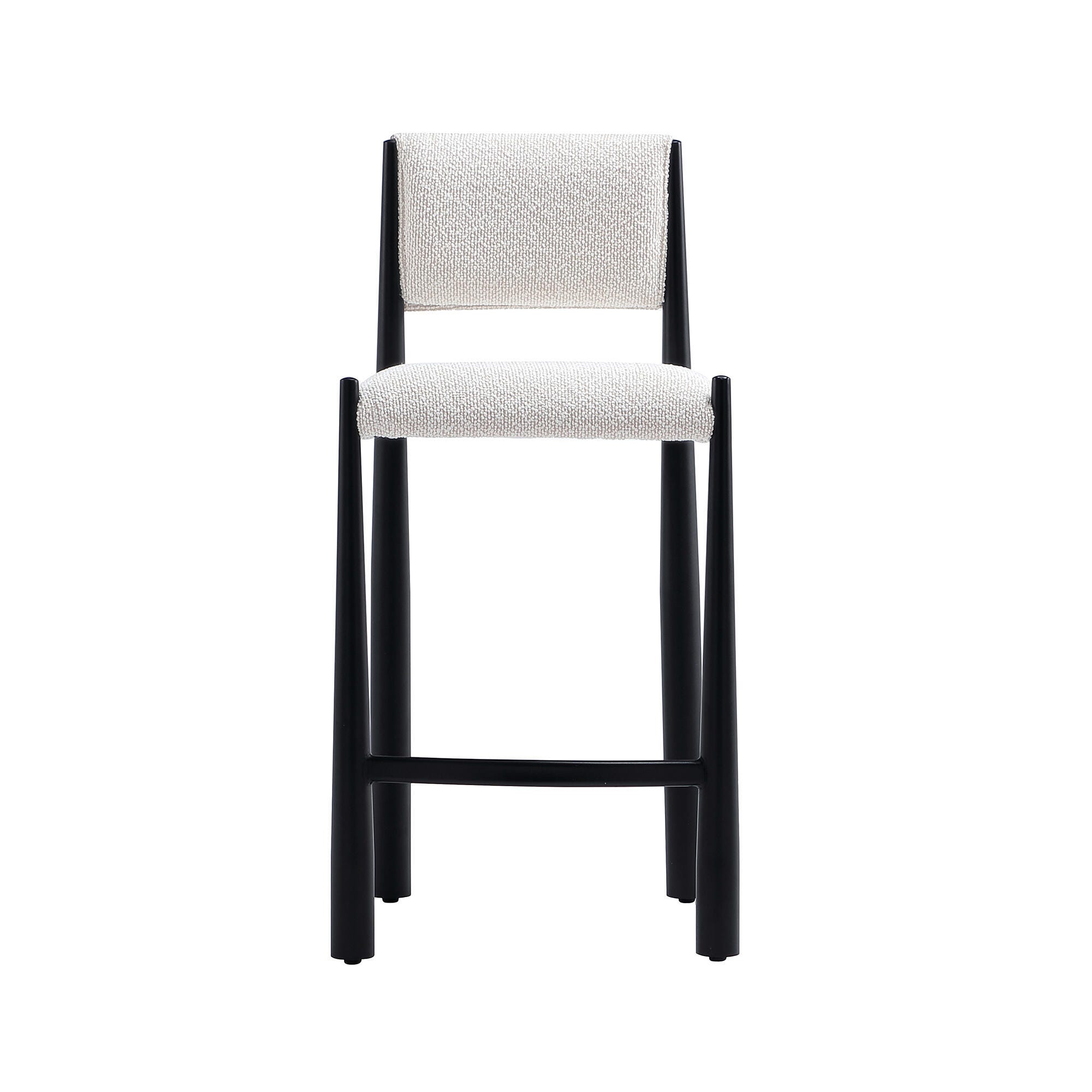 Manhattan Comfort Lennor Counter Height Bar Stool, Cream, large