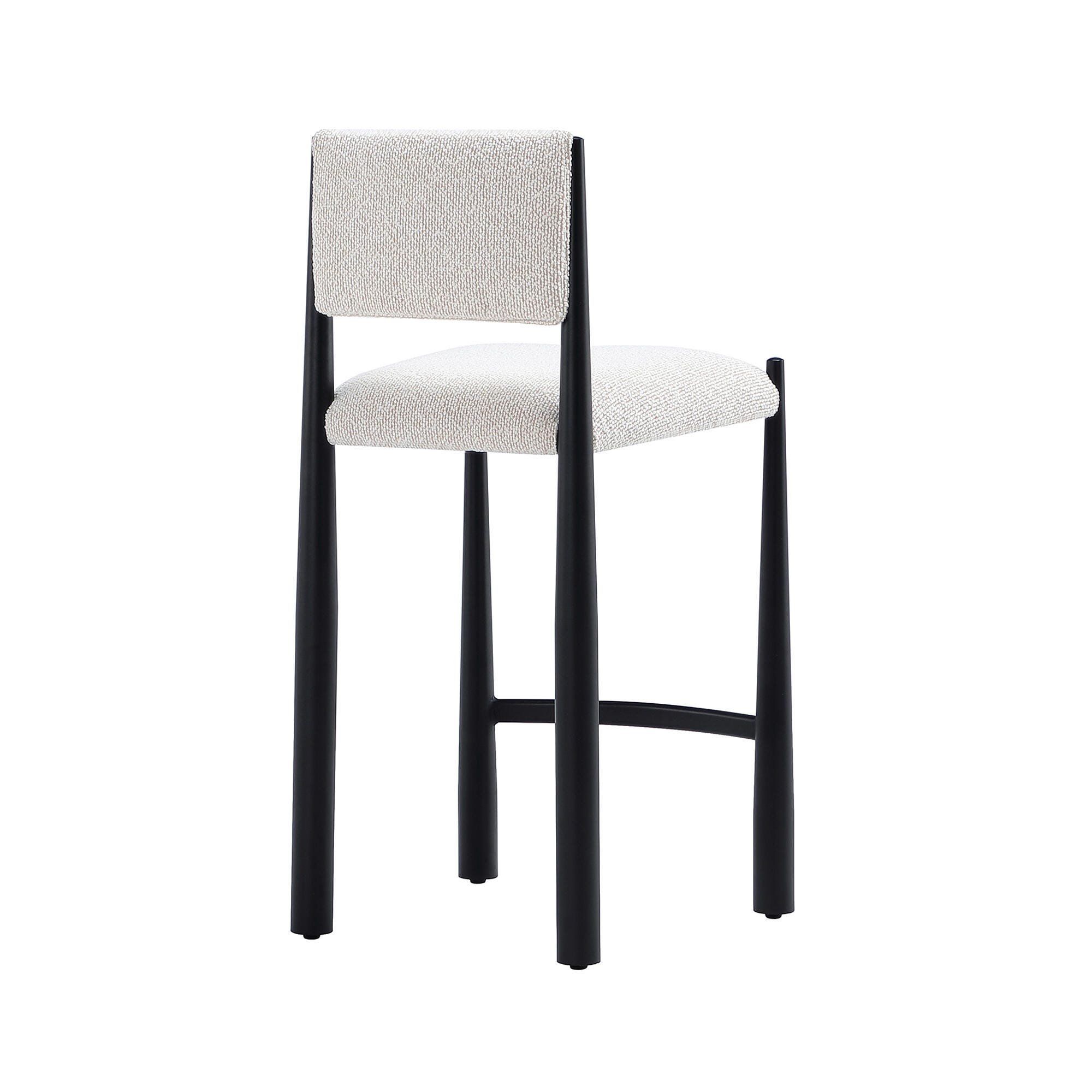 Manhattan Comfort Lennor Counter Height Bar Stool, Cream, large