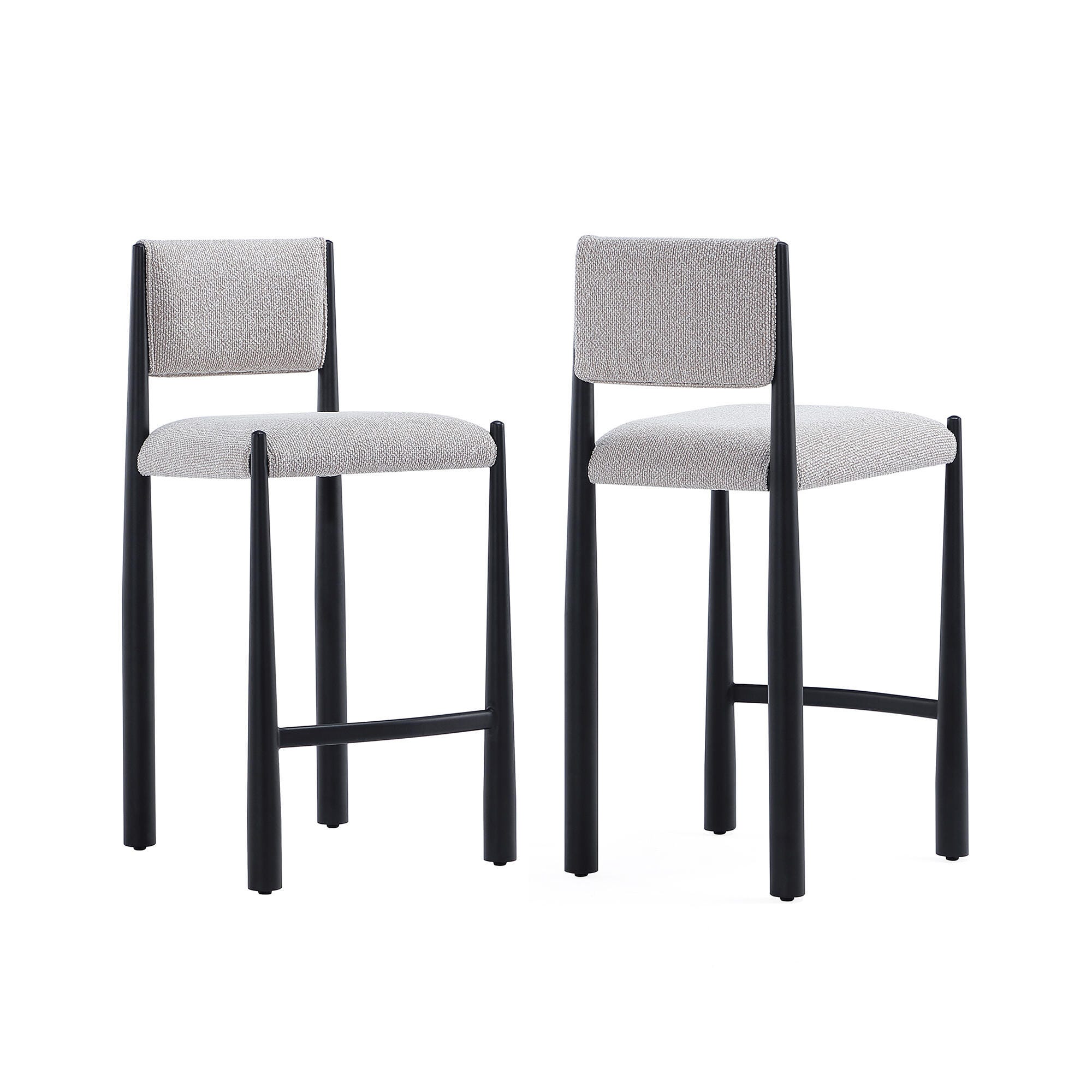 Manhattan Comfort Lennor Counter Height Bar Stool, Champagne, large
