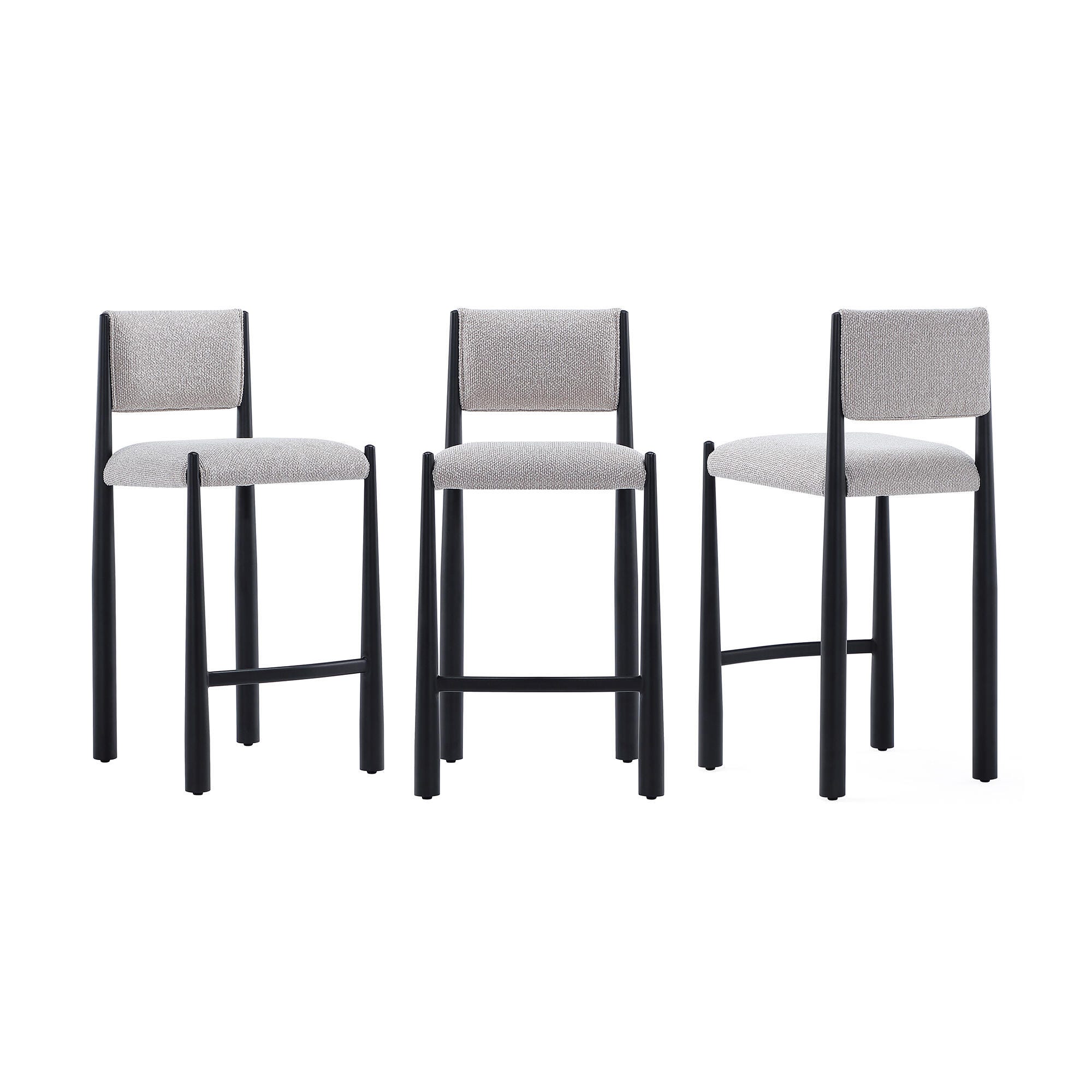 Manhattan Comfort Lennor Counter Height Bar Stool, Champagne, large