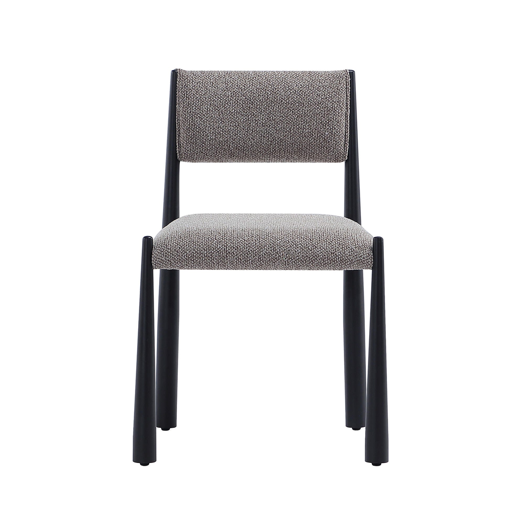 Manhattan Comfort Lennor Side Chair (Set of 2), Mushroom, large