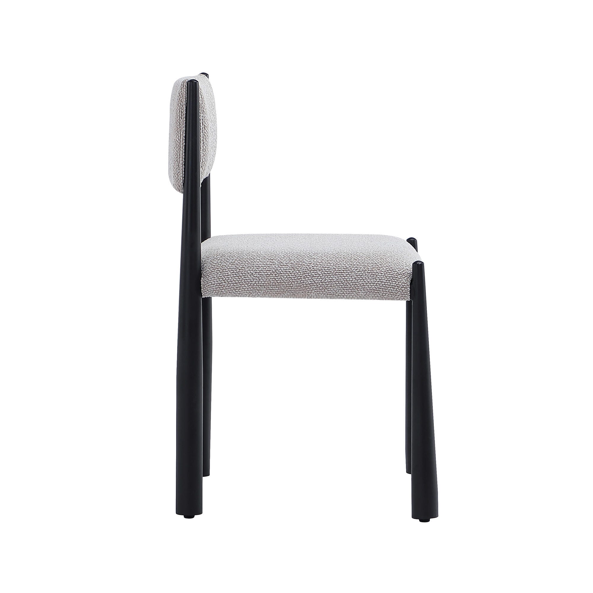 Manhattan Comfort Lennor Side Chair (Set of 2), Champagne, large