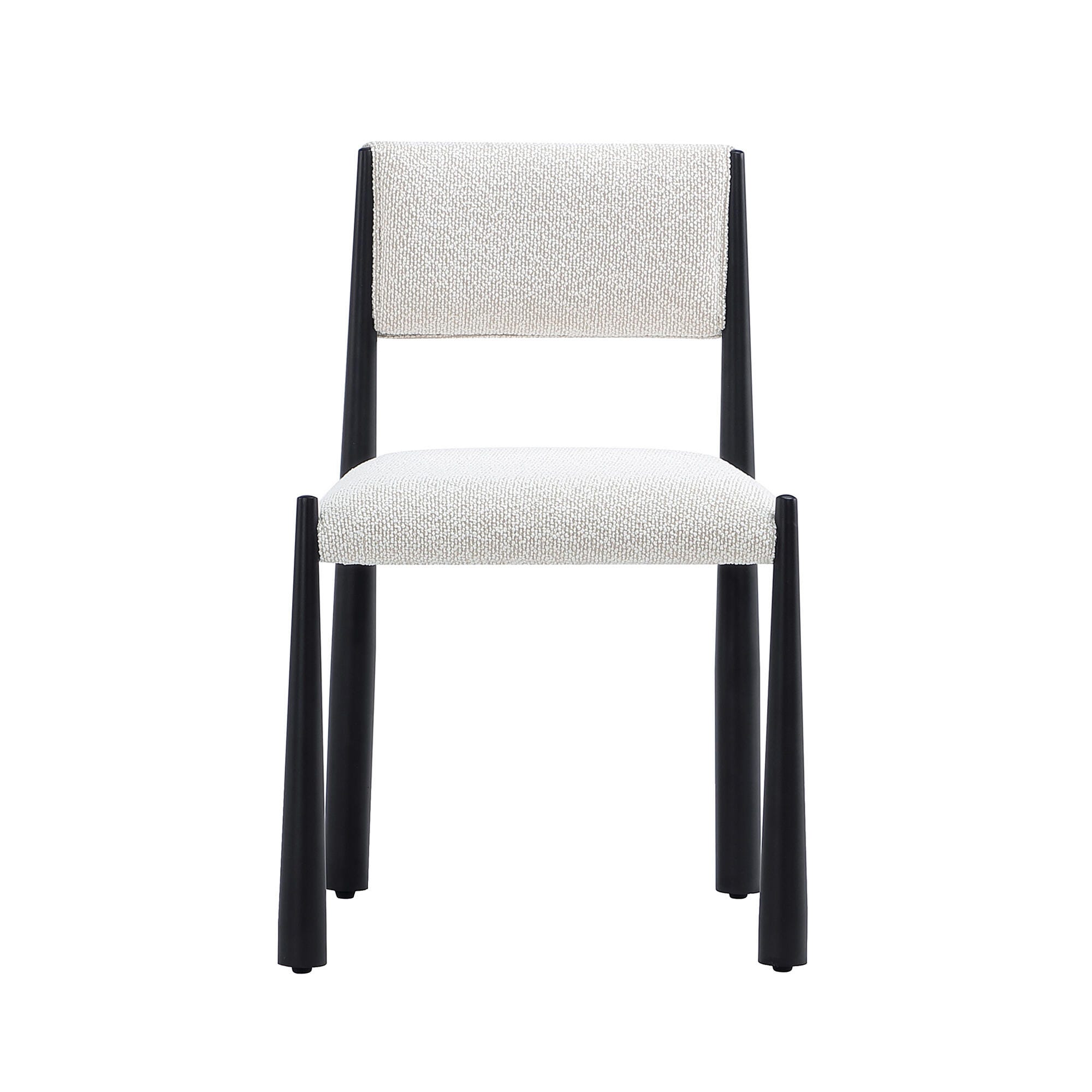 Manhattan Comfort Lennor Side Chair (Set of 2), Cream, large