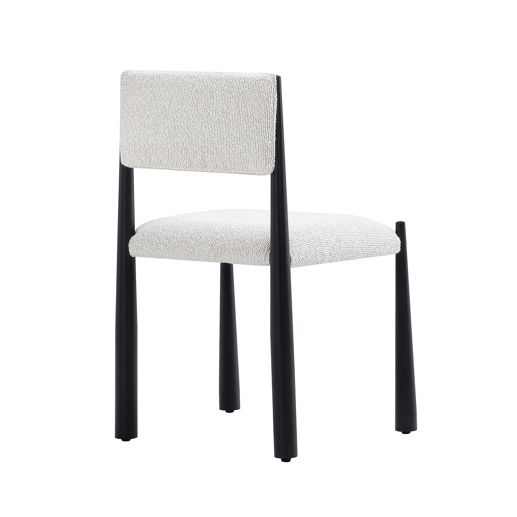 Manhattan Comfort Lennor Side Chair (Set of 2), Cream, large