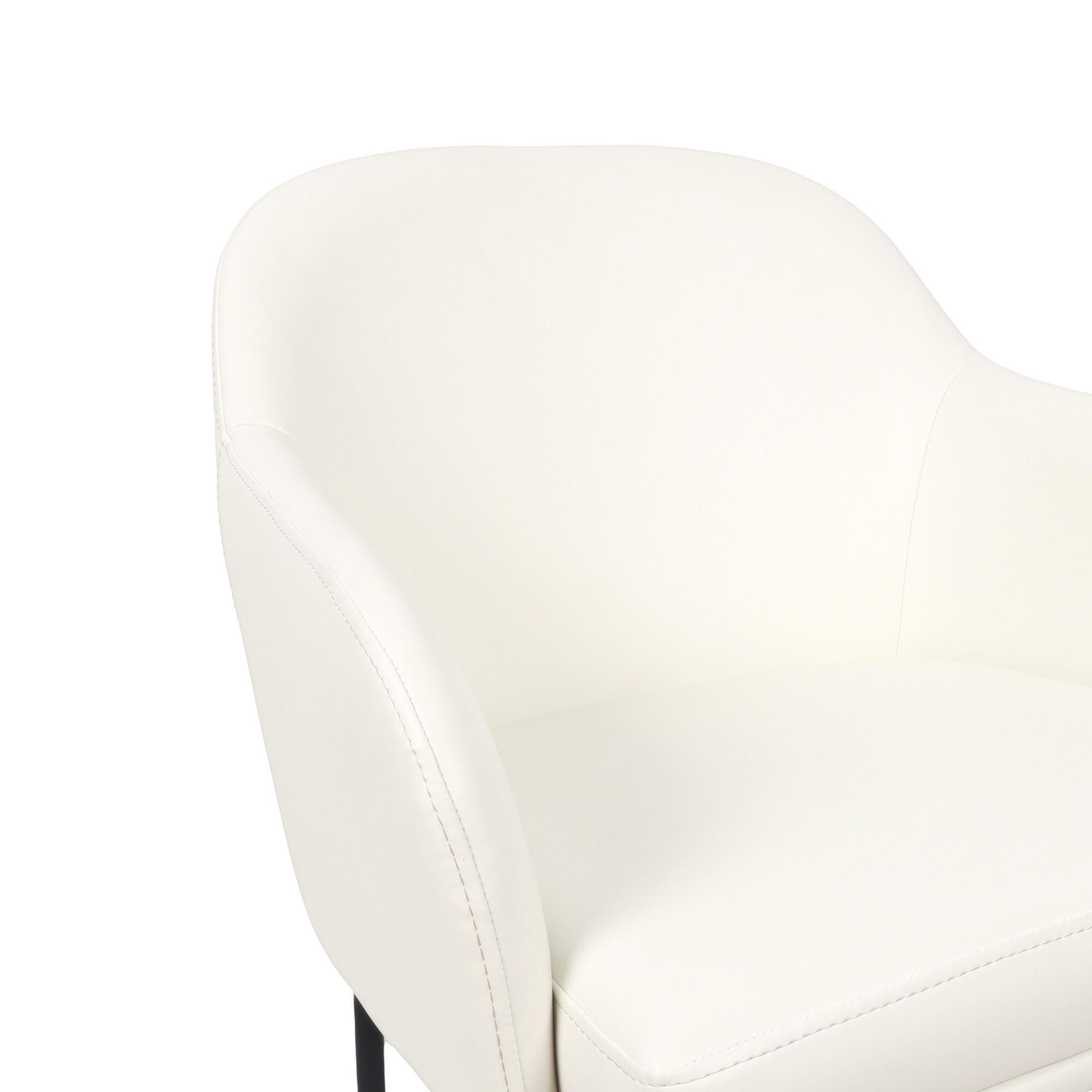 Manhattan Comfort Loft Dining Armchair (Set of 2), Ivory, large
