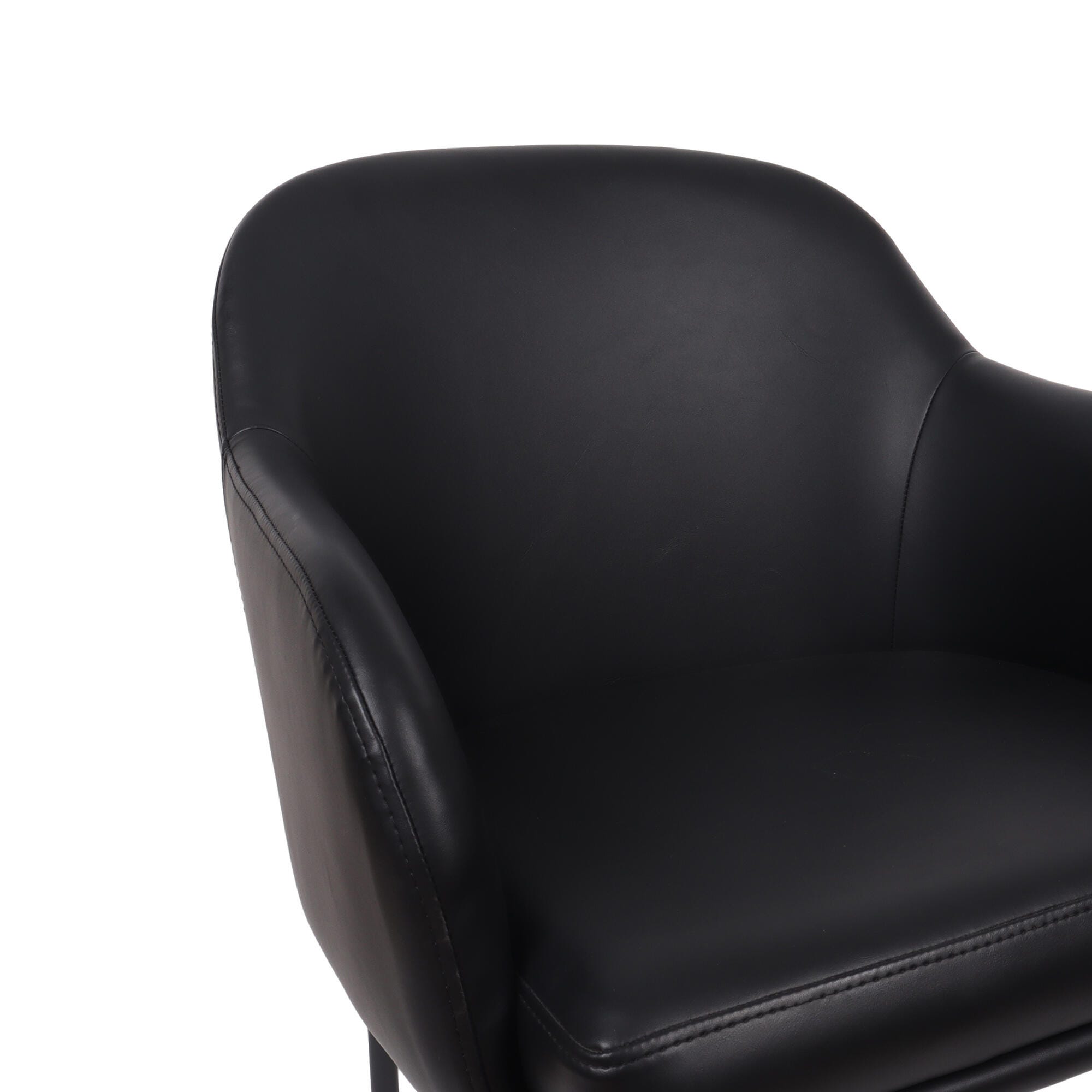 Manhattan Comfort Loft Dining Armchair (Set of 2), Black, large