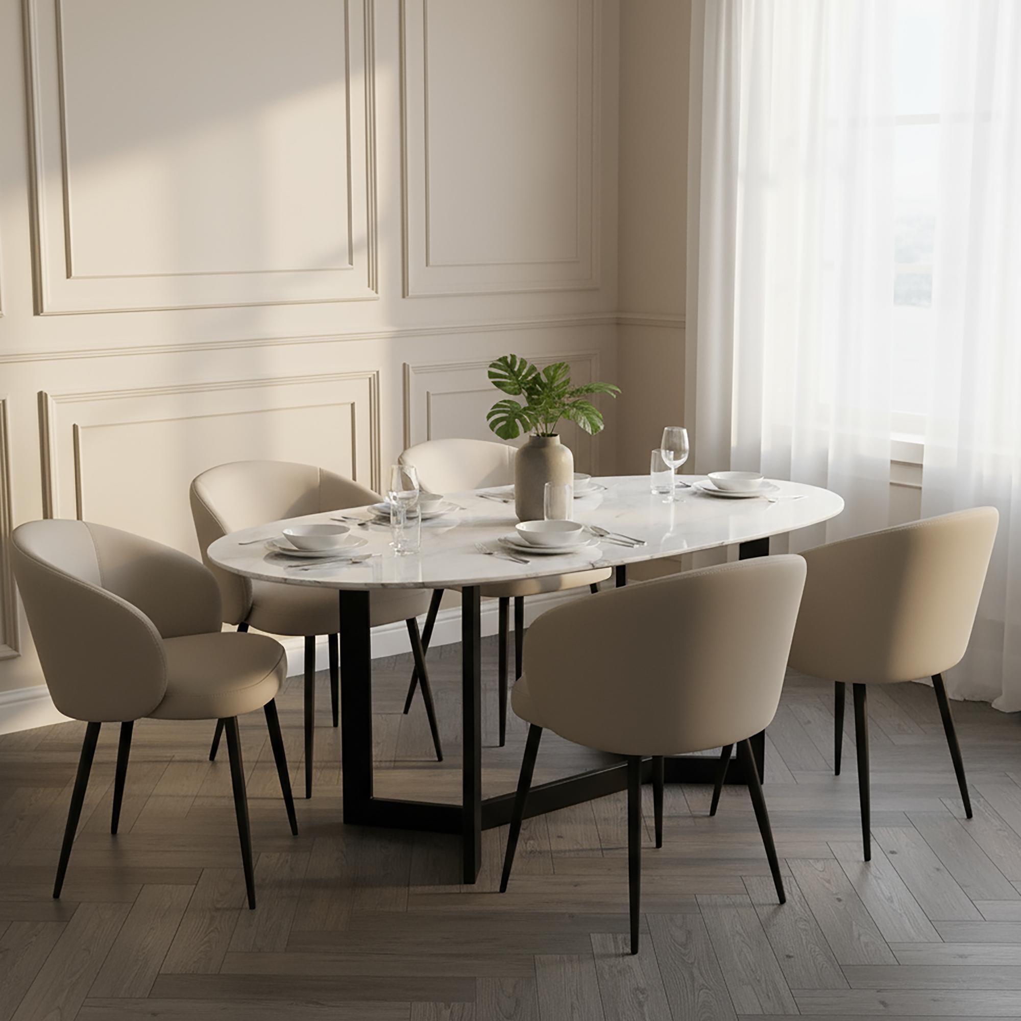 Manhattan Comfort Looma Side Chair (Set of 2), Stone Gray, rollover