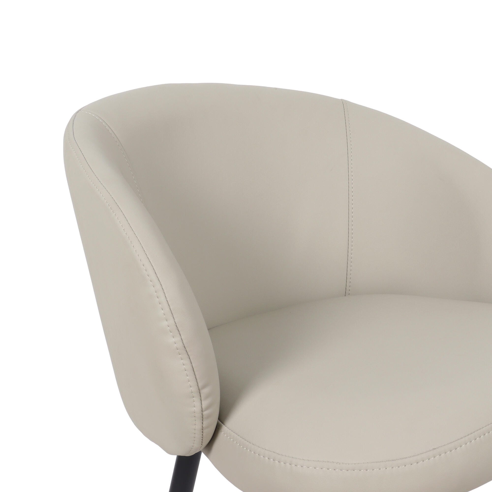 Manhattan Comfort Looma Side Chair (Set of 2), Stone Gray, large