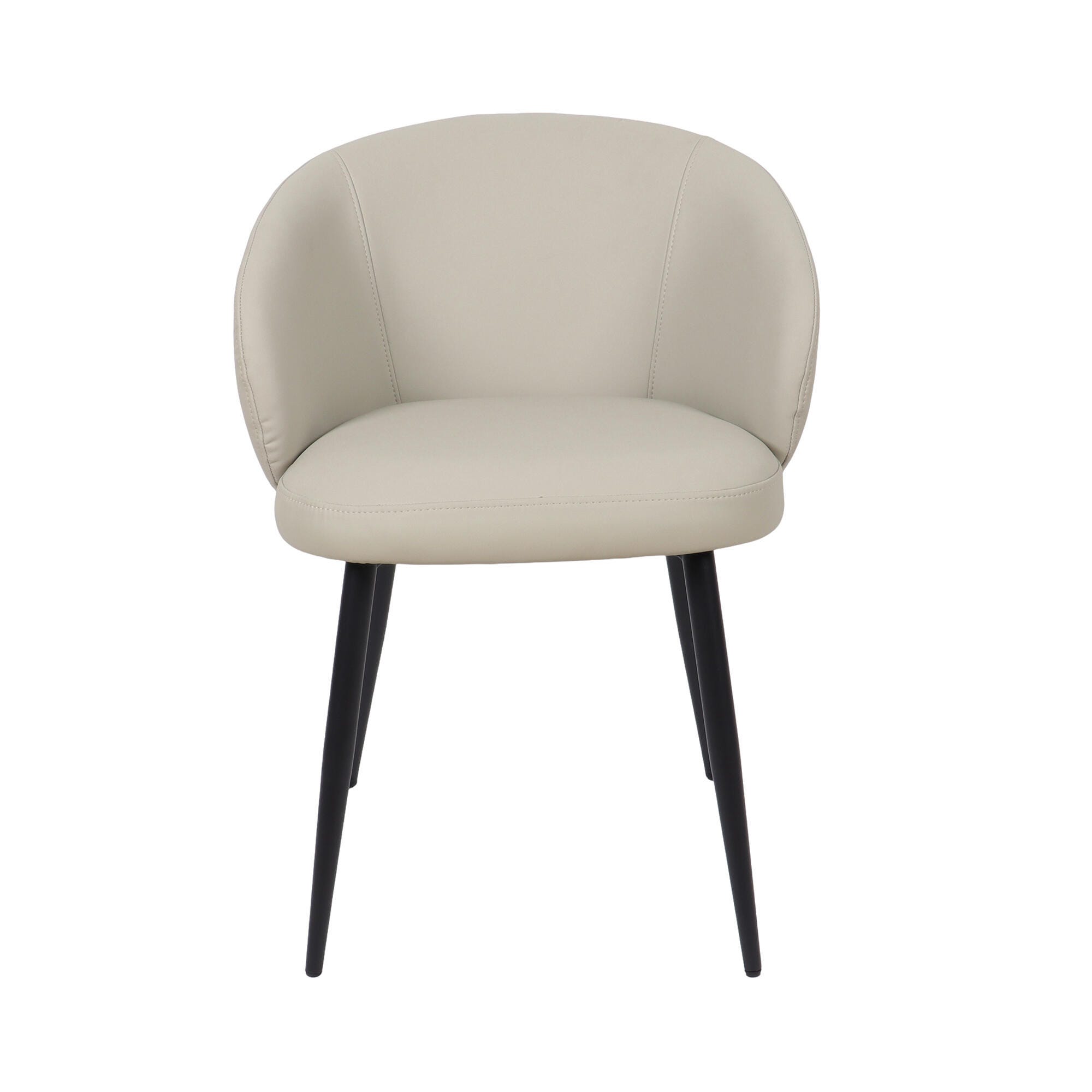 Manhattan Comfort Looma Side Chair (Set of 2), Stone Gray, large