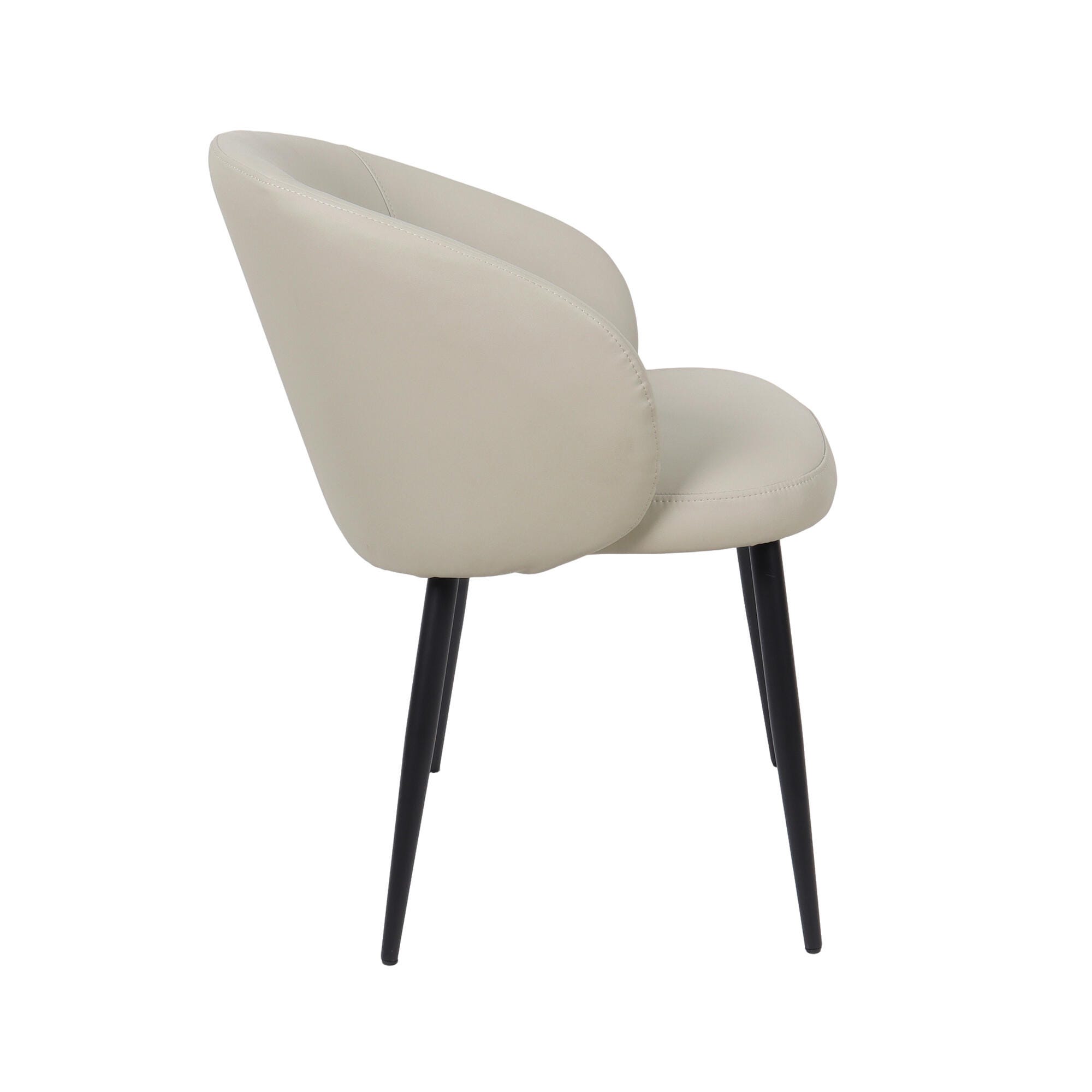 Manhattan Comfort Looma Side Chair (Set of 2), Stone Gray, large