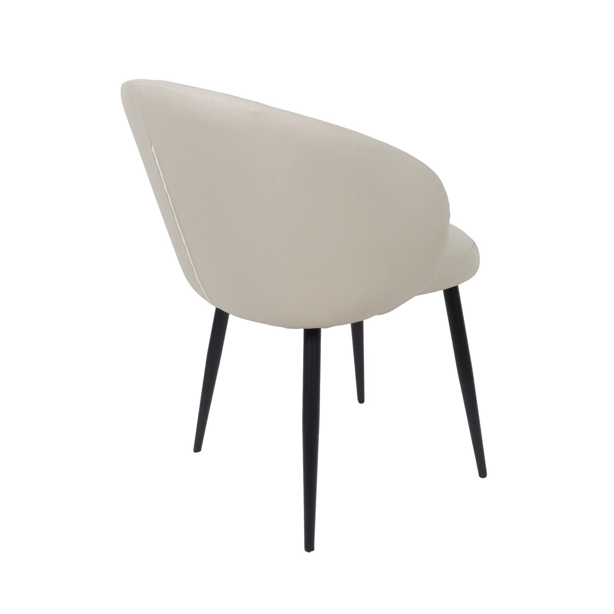Manhattan Comfort Looma Side Chair (Set of 2), Stone Gray, large