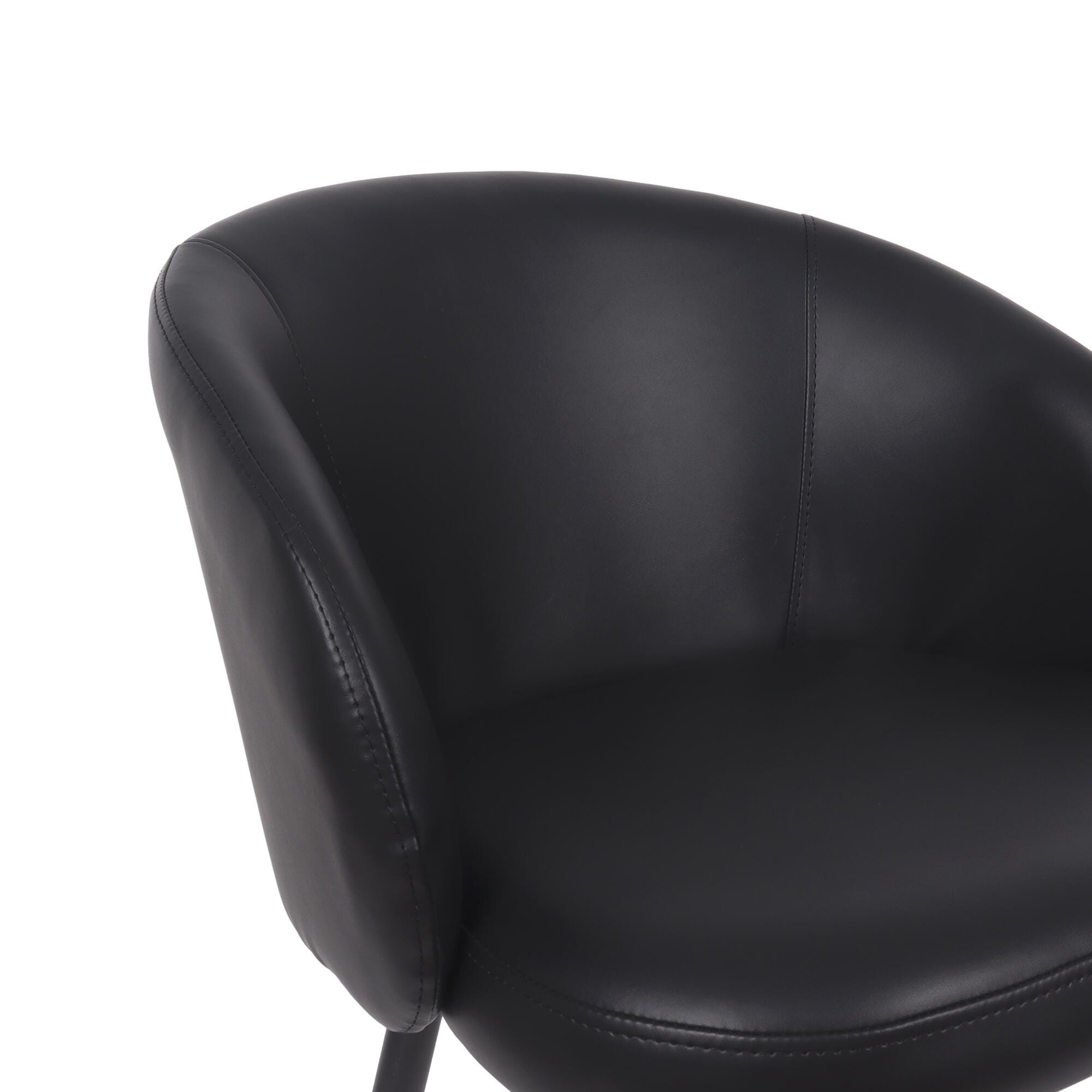Manhattan Comfort Looma Side Chair (Set of 2), Black, large