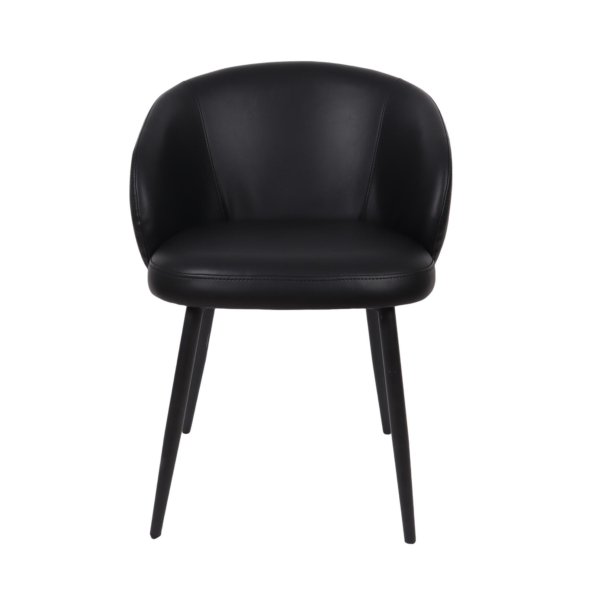 Manhattan Comfort Looma Side Chair (Set of 2), Black, large