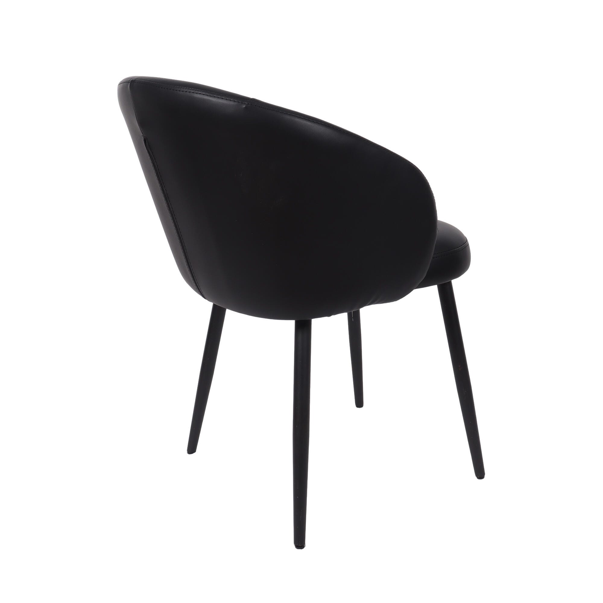 Manhattan Comfort Looma Side Chair (Set of 2), Black, large