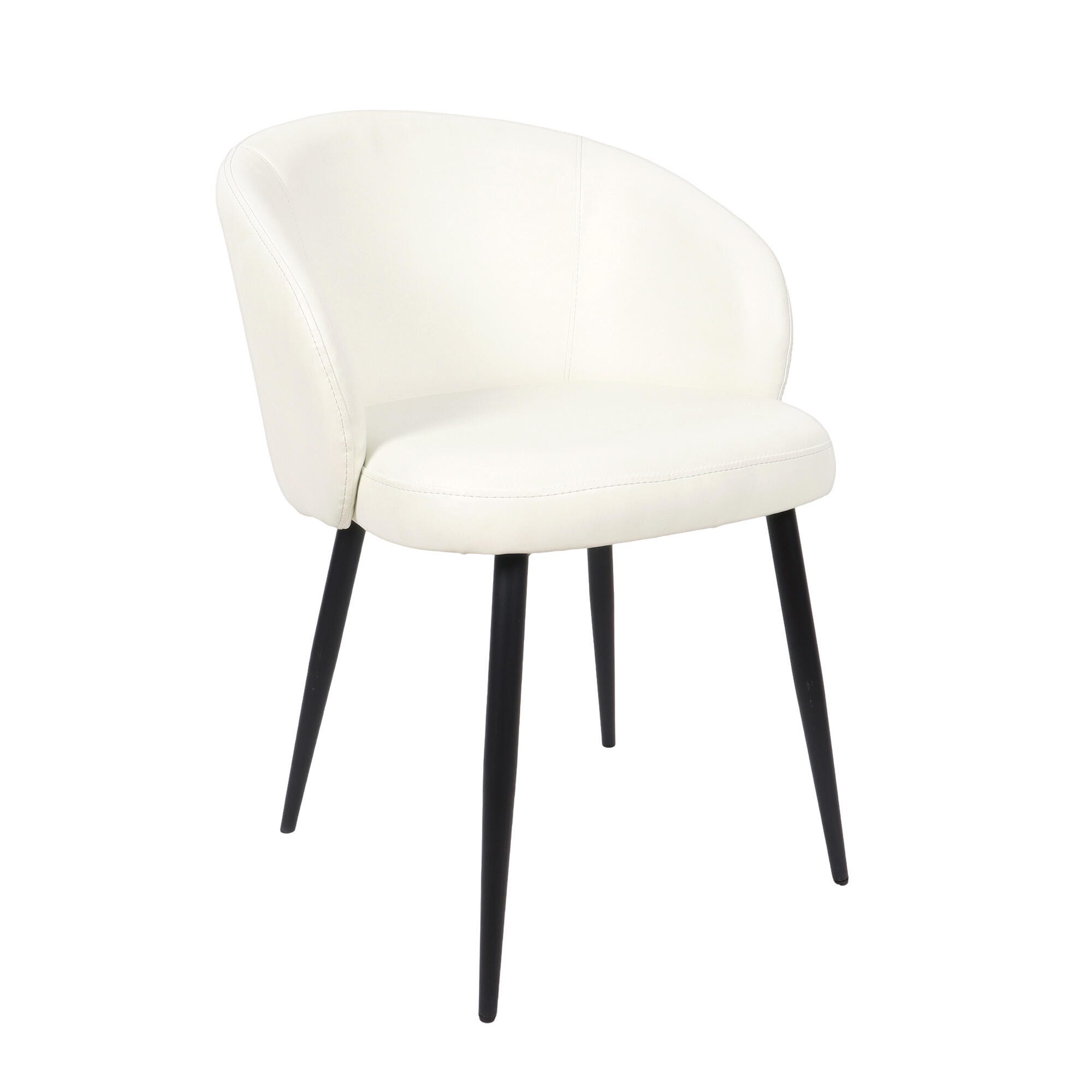 Manhattan Comfort Looma Side Chair (Set of 2), Ivory, large