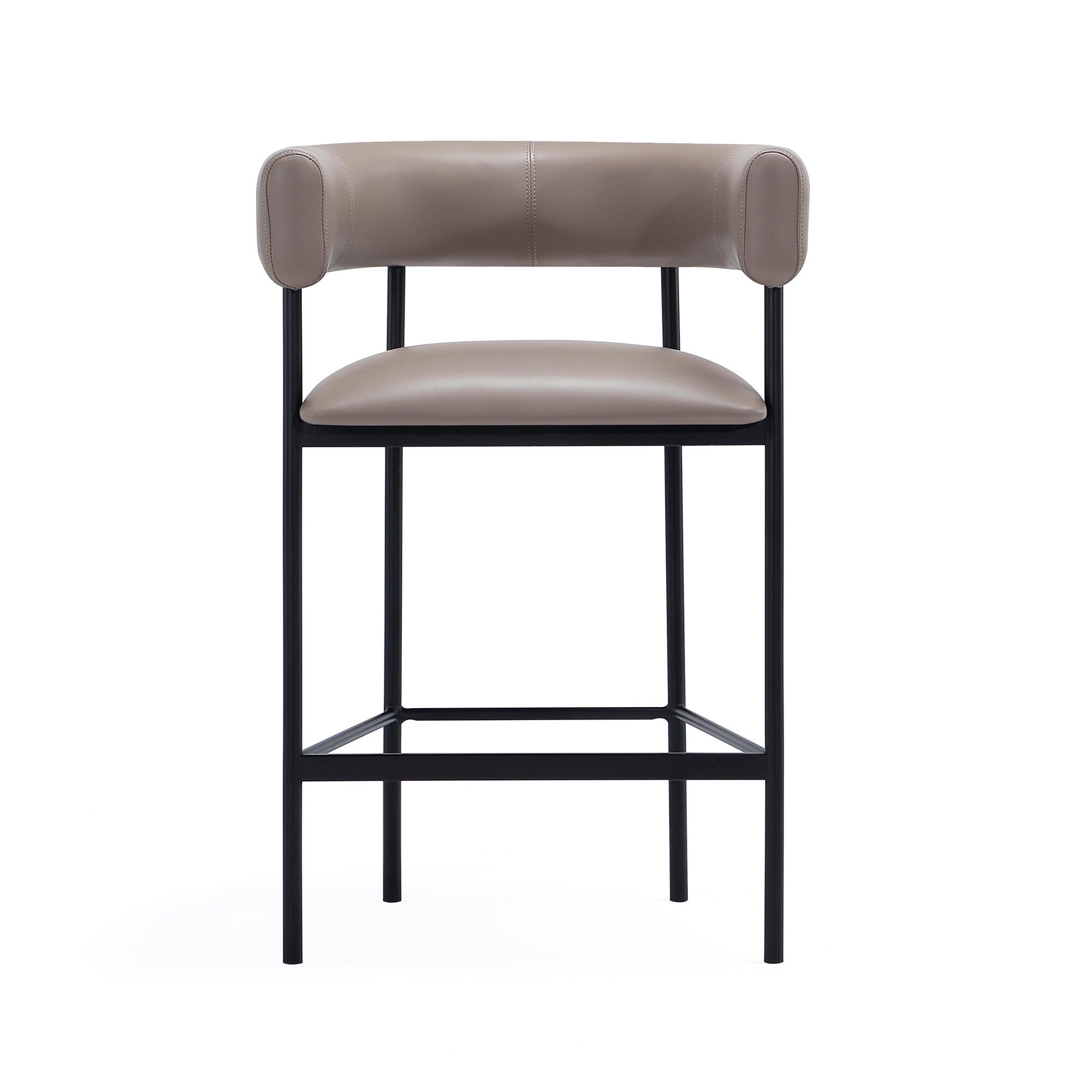 Manhattan Comfort Onda Counter Height Bar Stool, Taupe, large