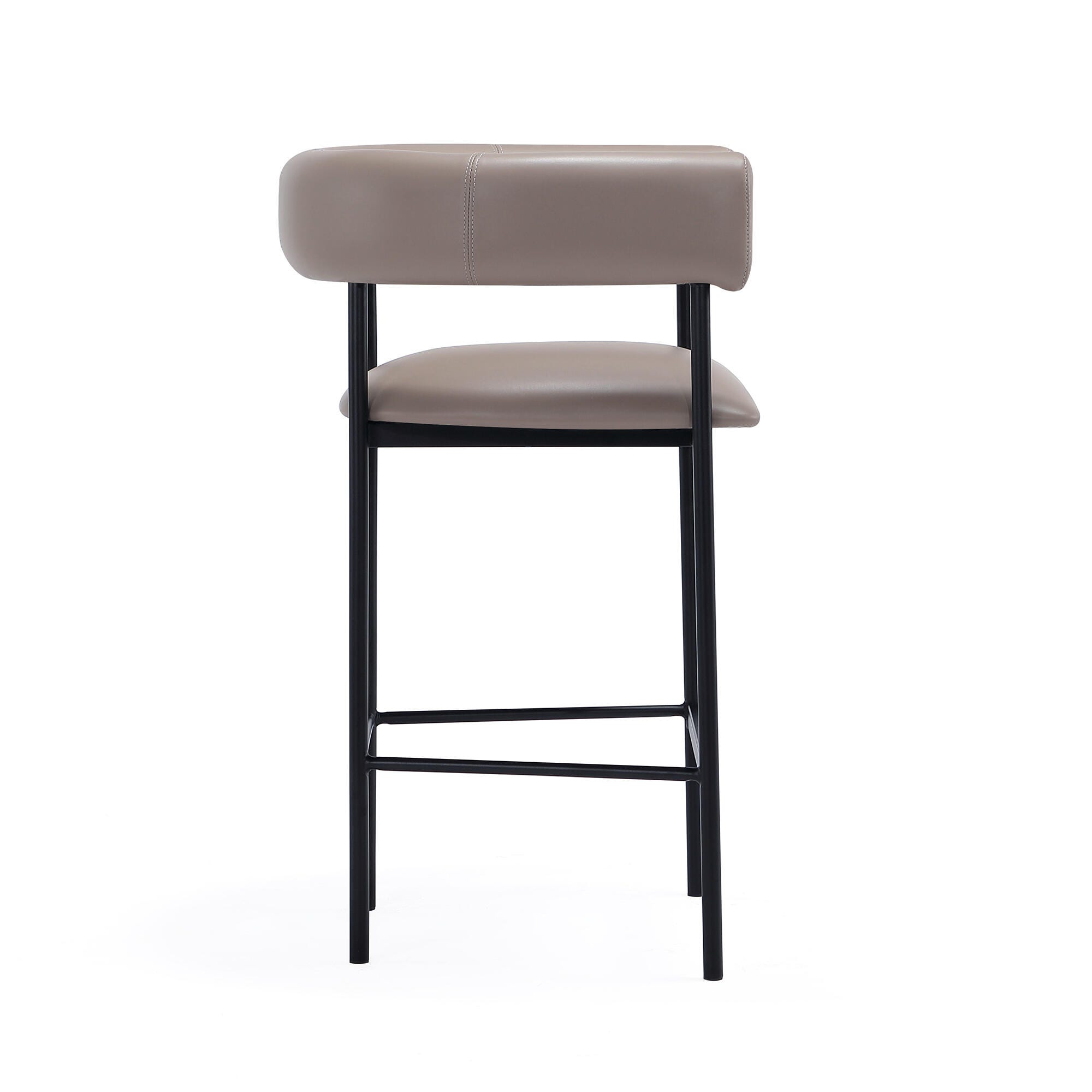 Manhattan Comfort Onda Counter Height Bar Stool, Taupe, large