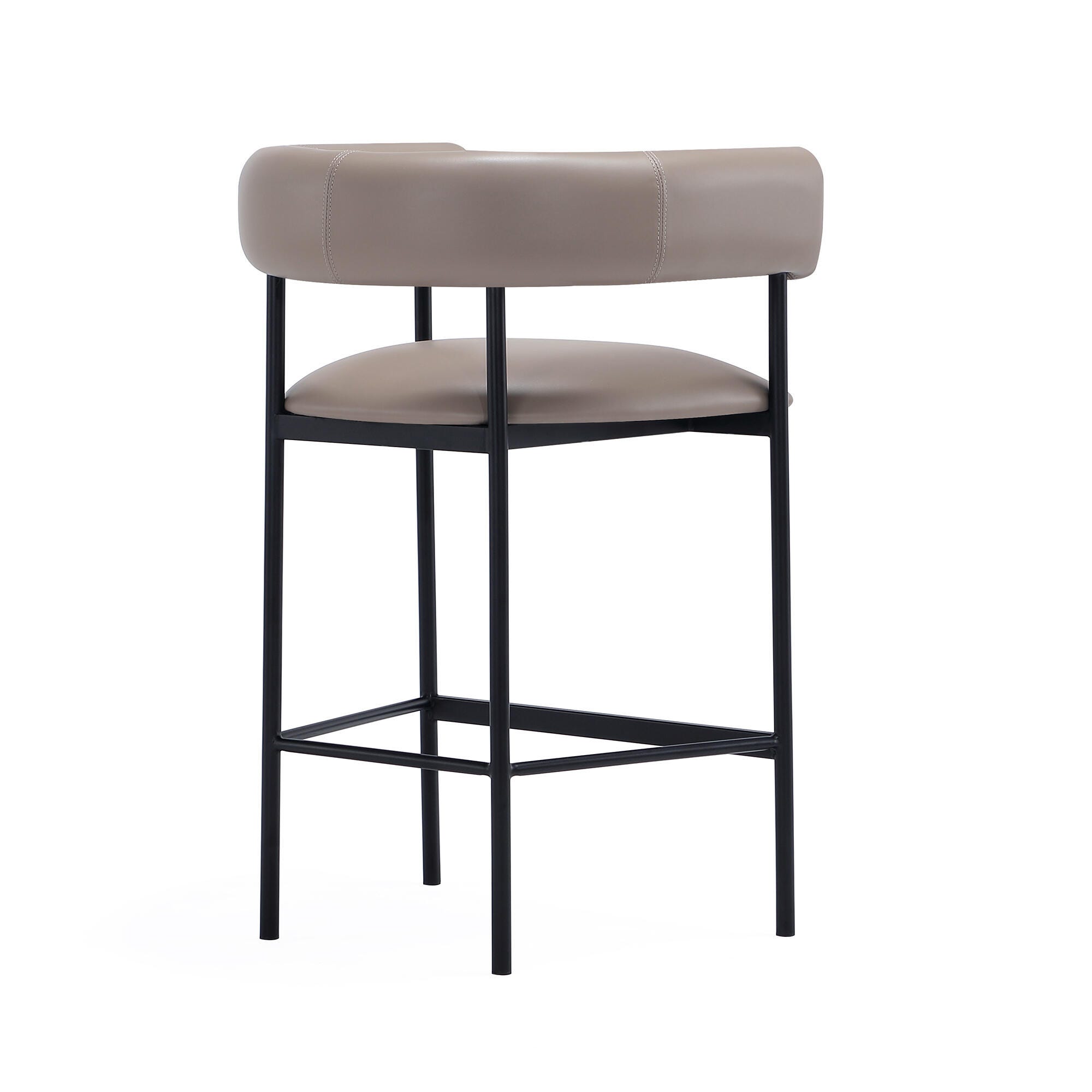 Manhattan Comfort Onda Counter Height Bar Stool, Taupe, large