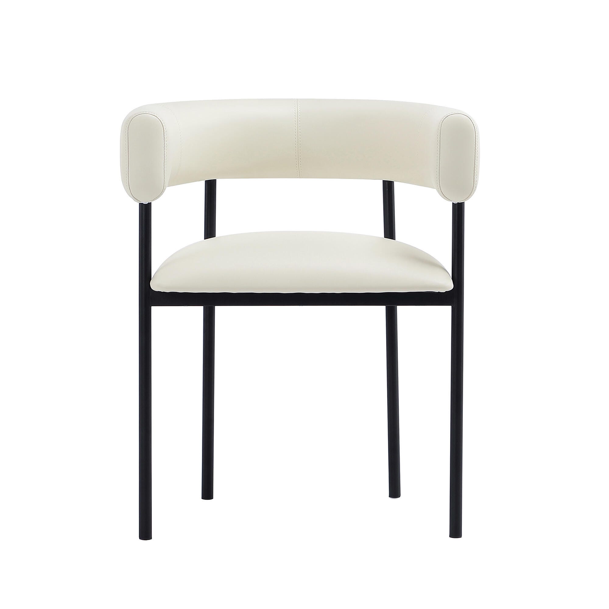 Manhattan Comfort Onda Dining Chair, Ivory, large