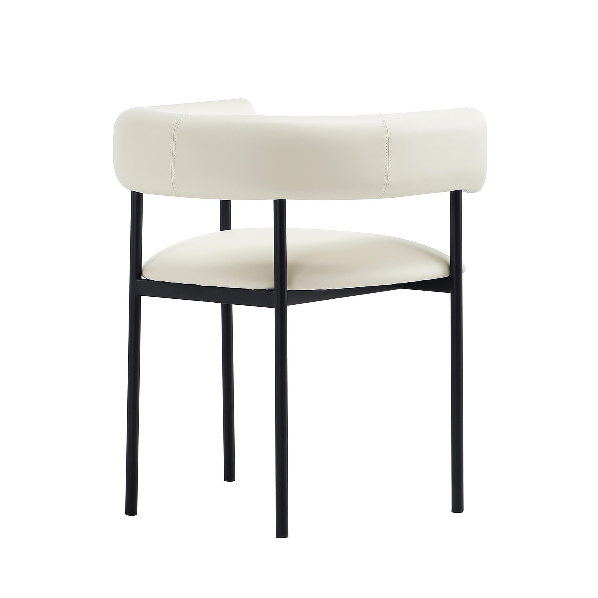 Manhattan Comfort Onda Dining Chair, Ivory, large