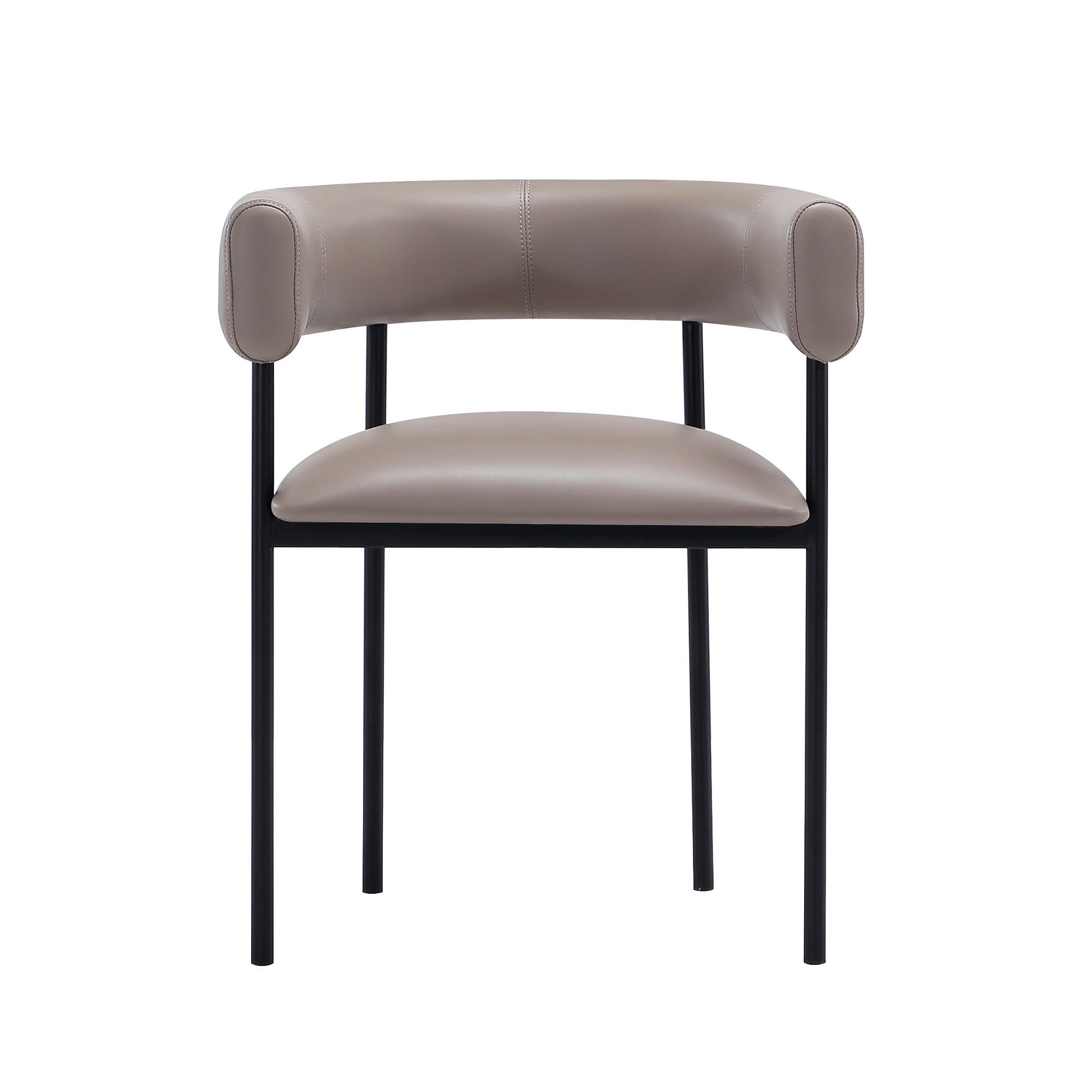 Manhattan Comfort Onda Dining Chair, Taupe, large