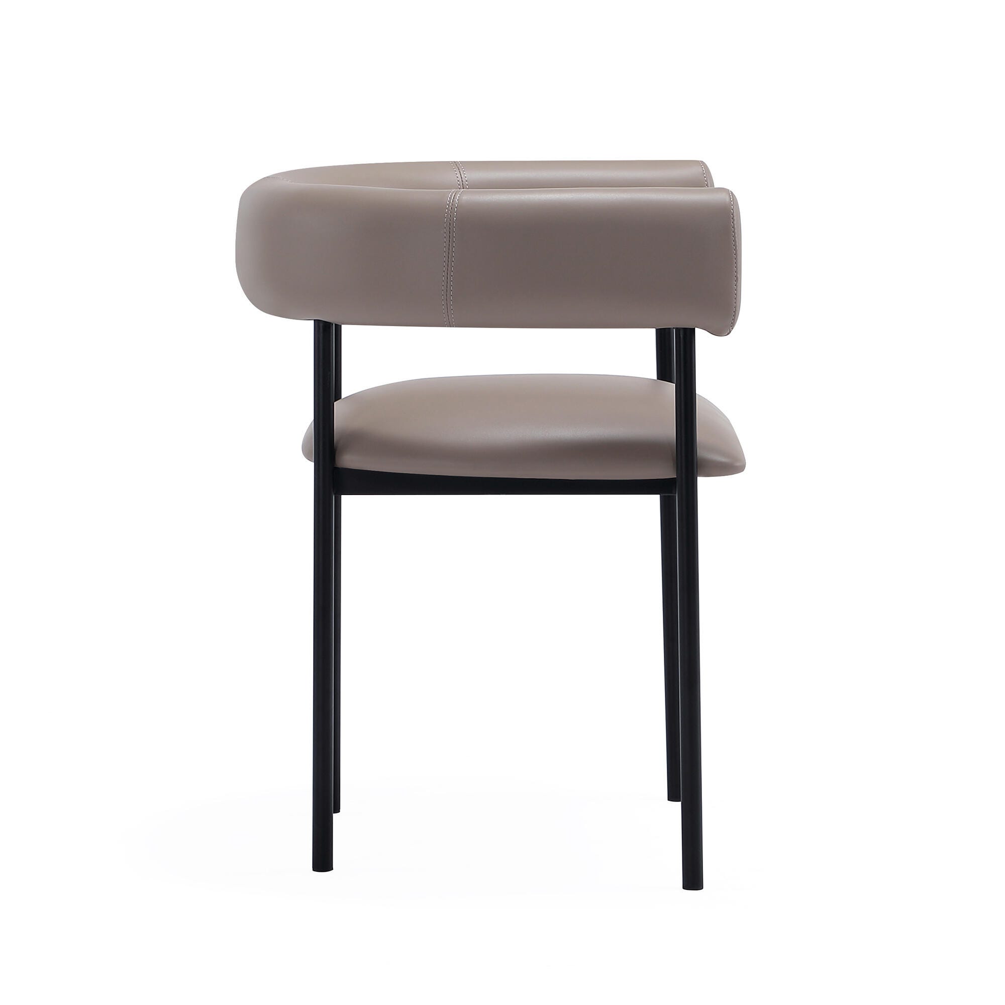 Manhattan Comfort Onda Dining Chair, Taupe, large