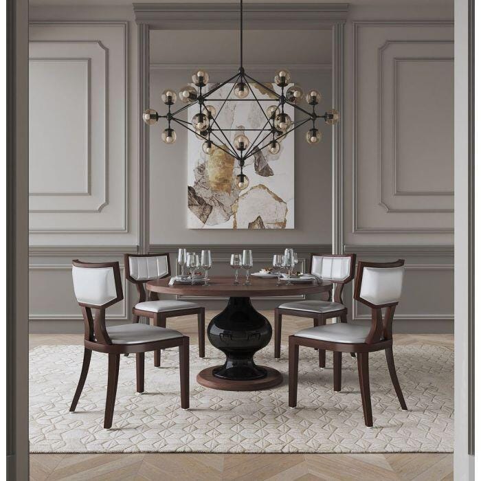 Manhattan Comfort Pulitzer Dining Chair, Silver, rollover