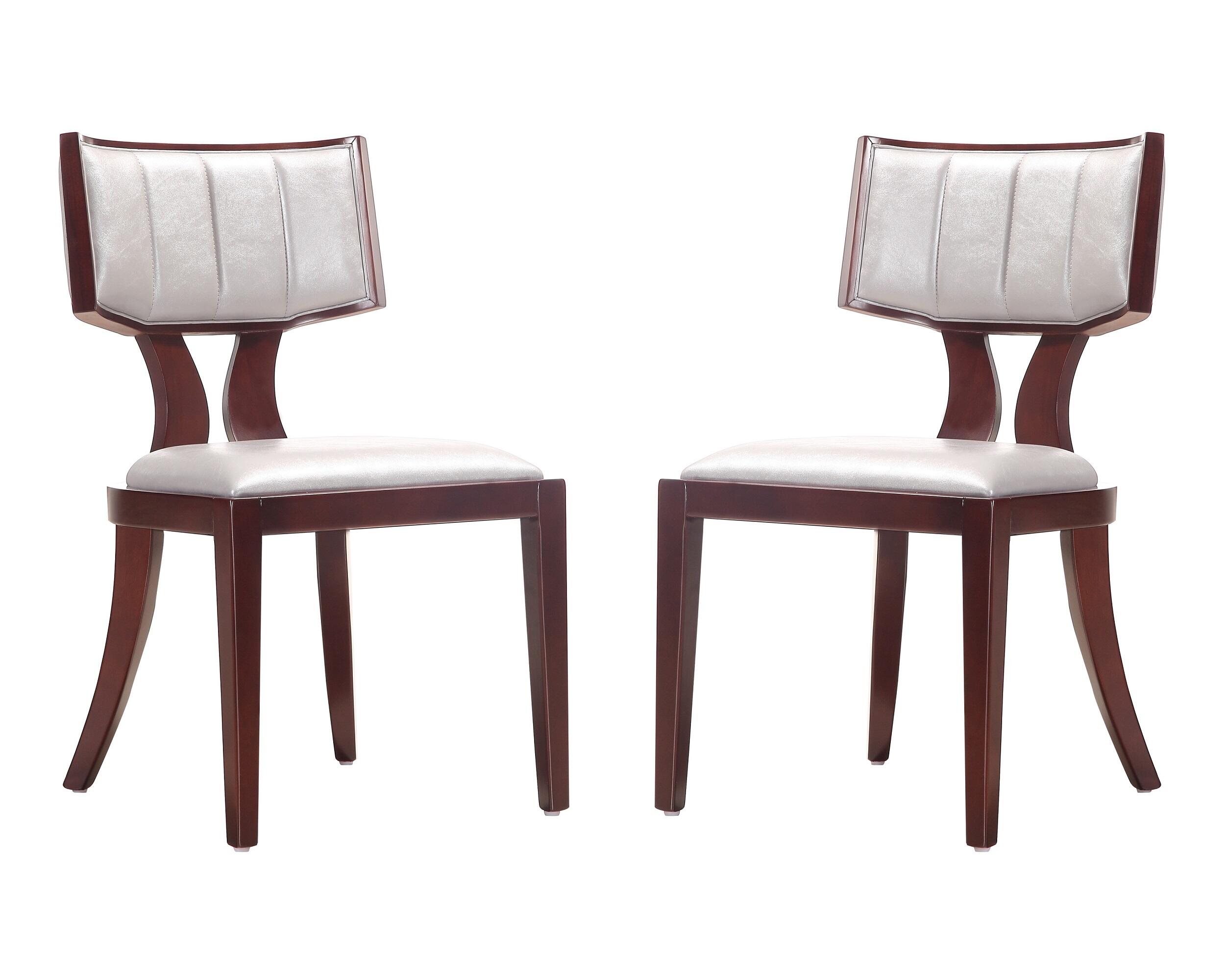 Manhattan Comfort Pulitzer Dining Chair, Silver, large