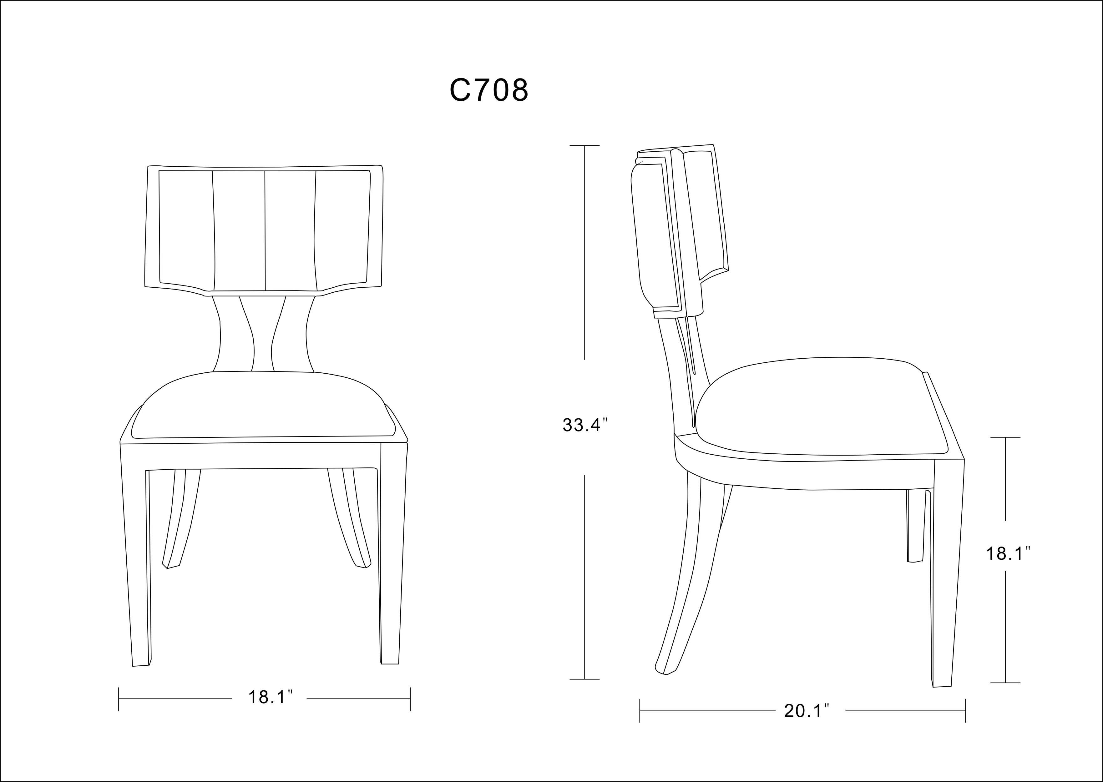 Manhattan Comfort Pulitzer Dining Chair, Silver, large