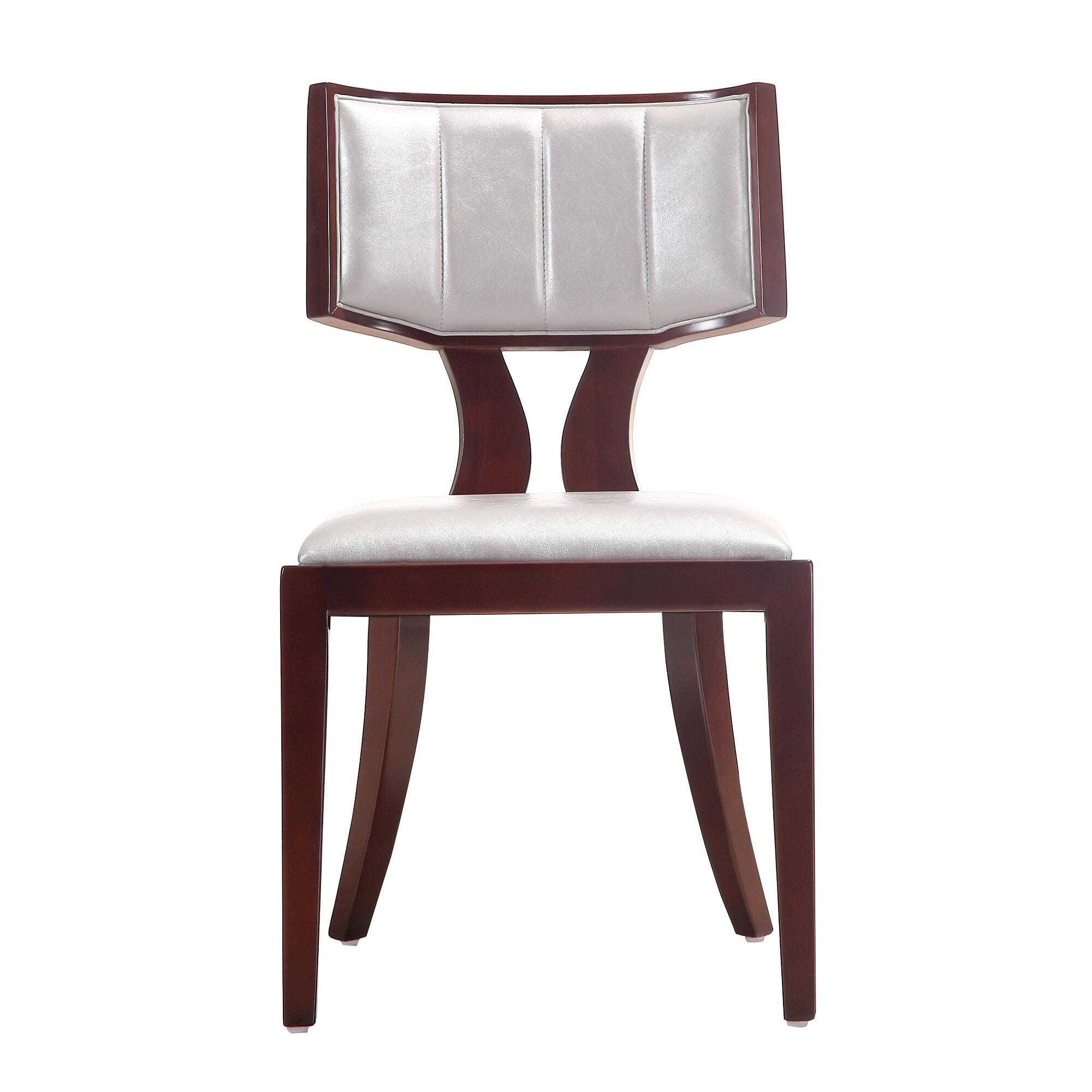 Manhattan Comfort Pulitzer Dining Chair, Silver, large