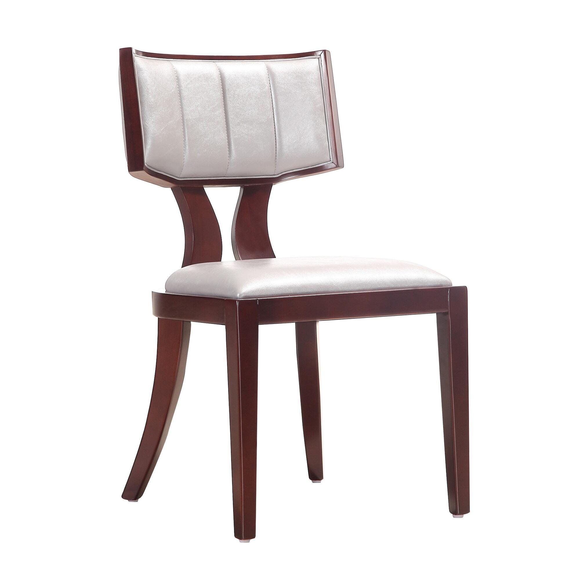 Manhattan Comfort Pulitzer Dining Chair, Silver, large