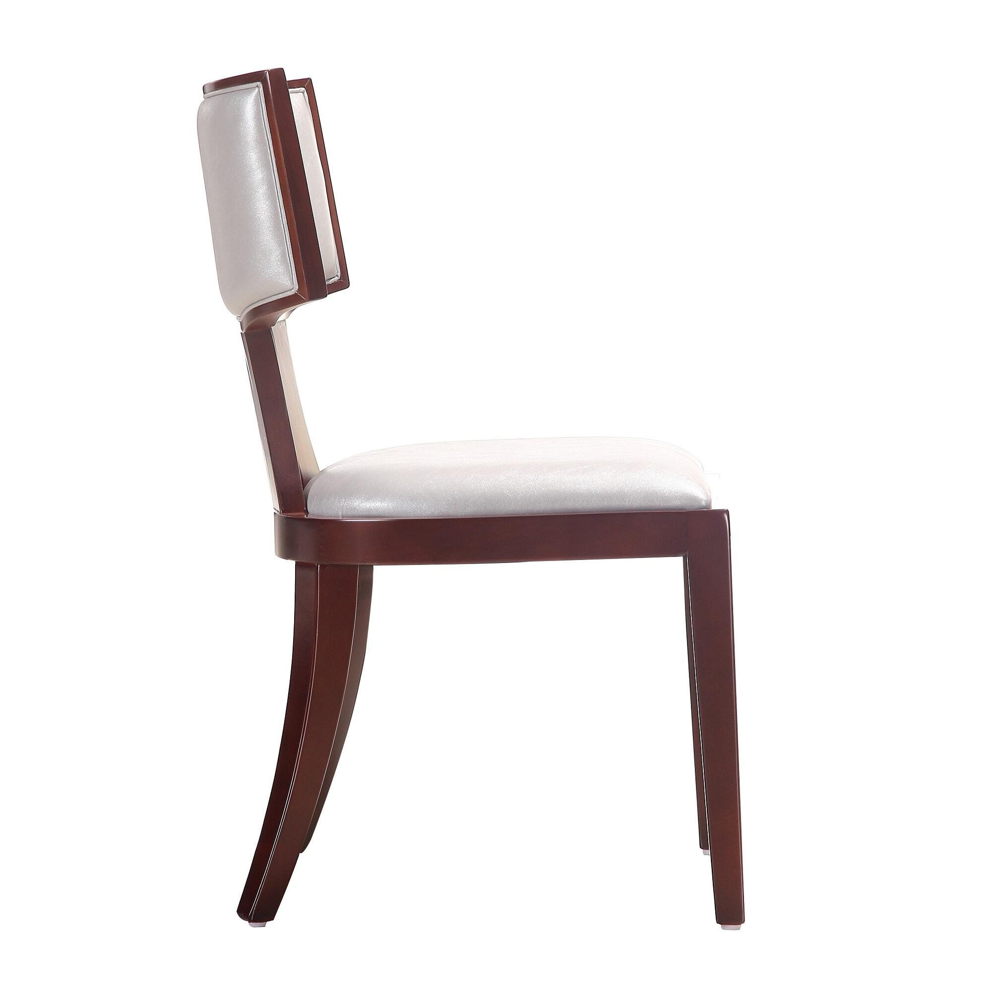 Manhattan Comfort Pulitzer Dining Chair, Silver, large