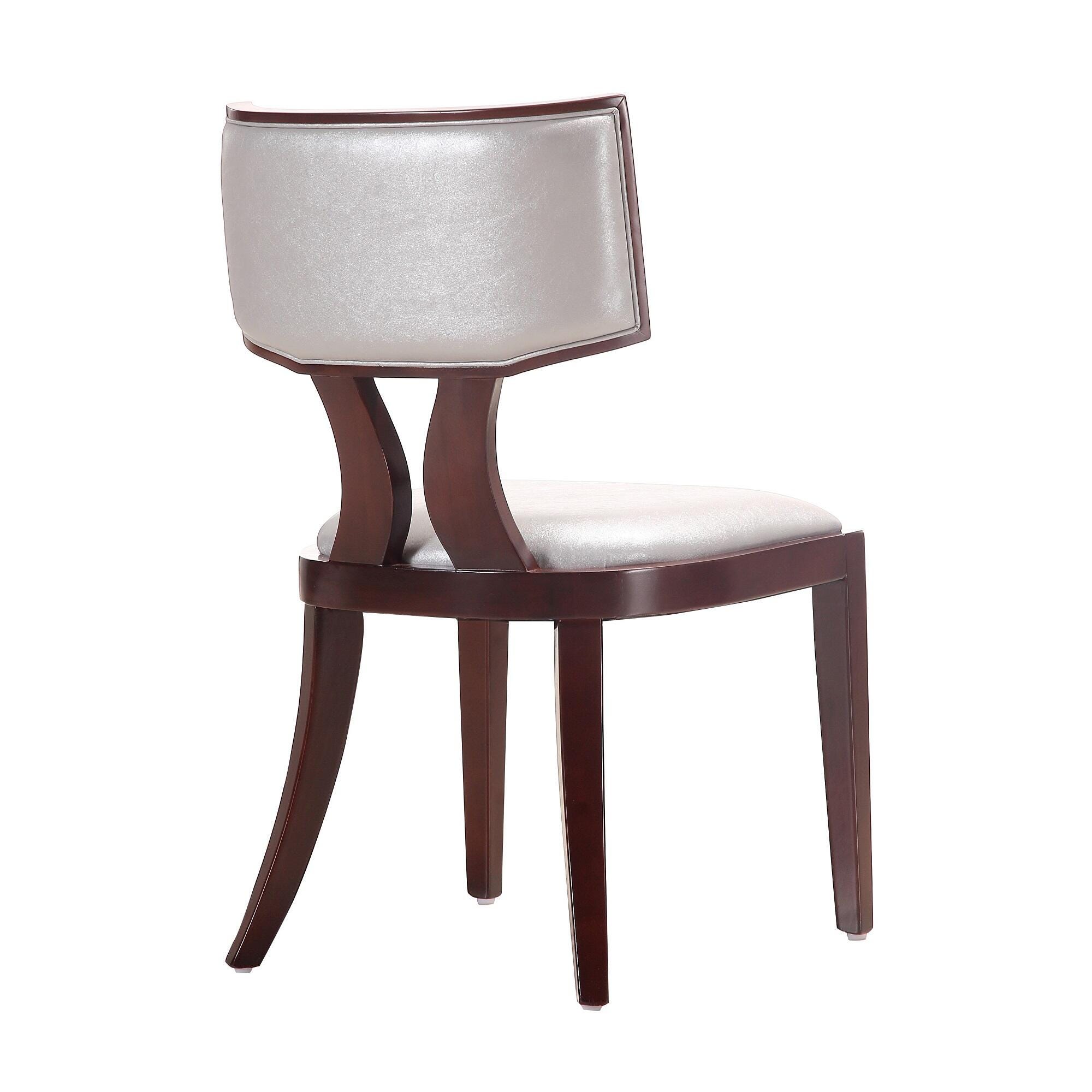 Manhattan Comfort Pulitzer Dining Chair, Silver, large
