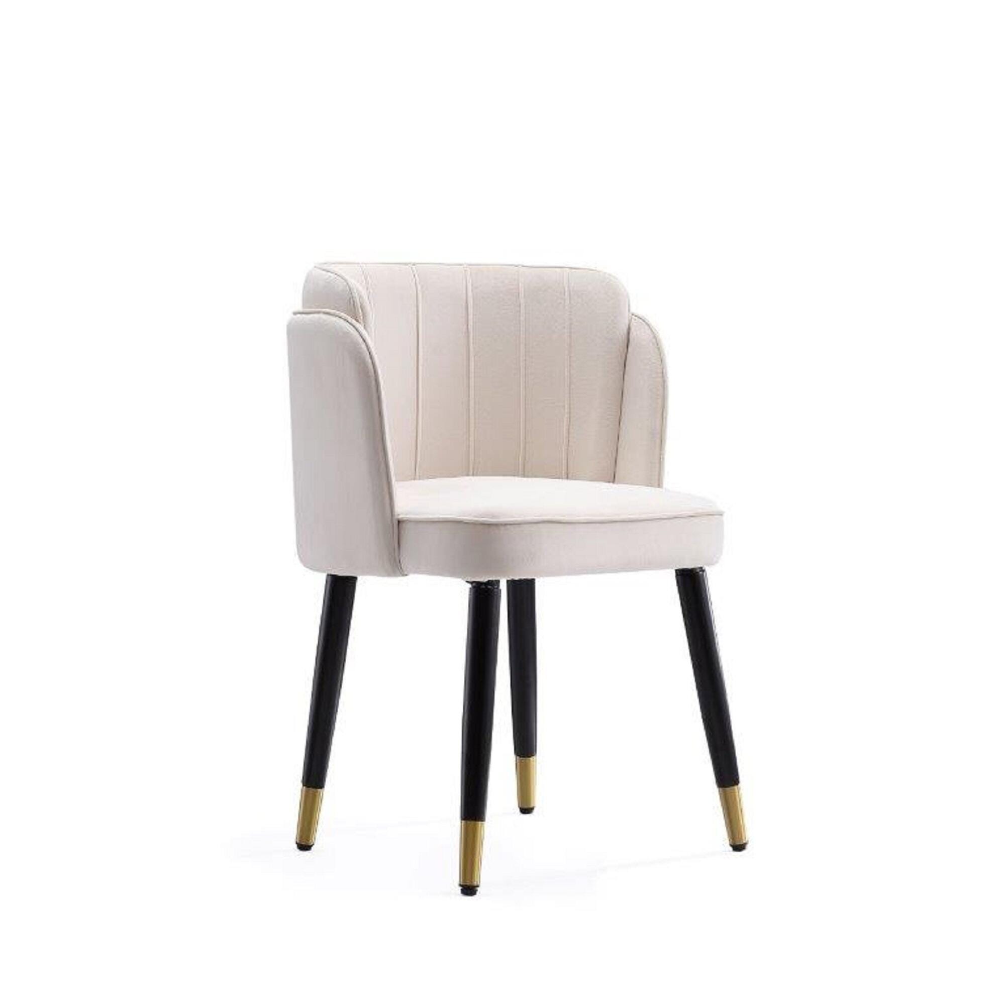 Manhattan Comfort Zephyr Dining Chair, Cream, large