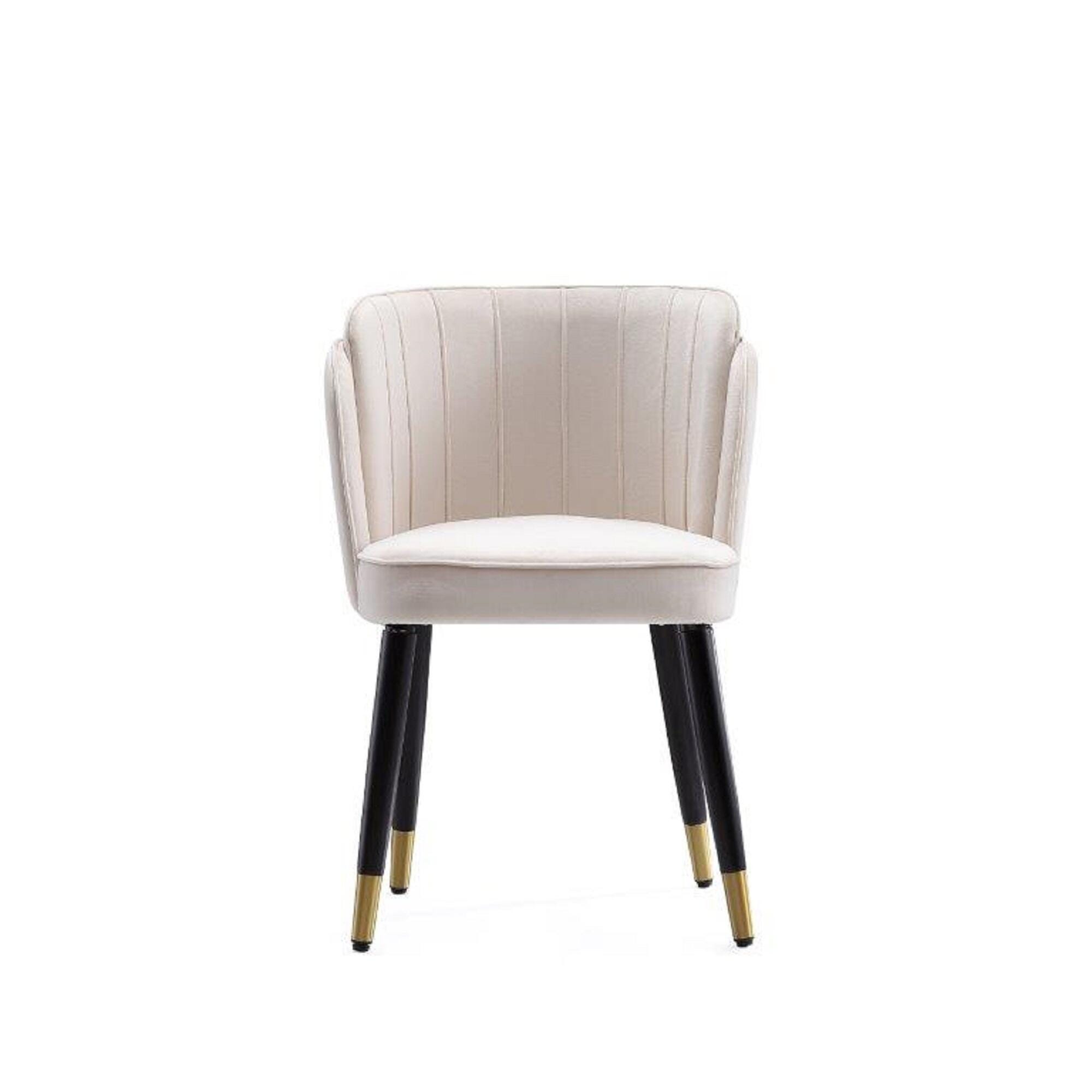 Manhattan Comfort Zephyr Dining Chair, Cream, large