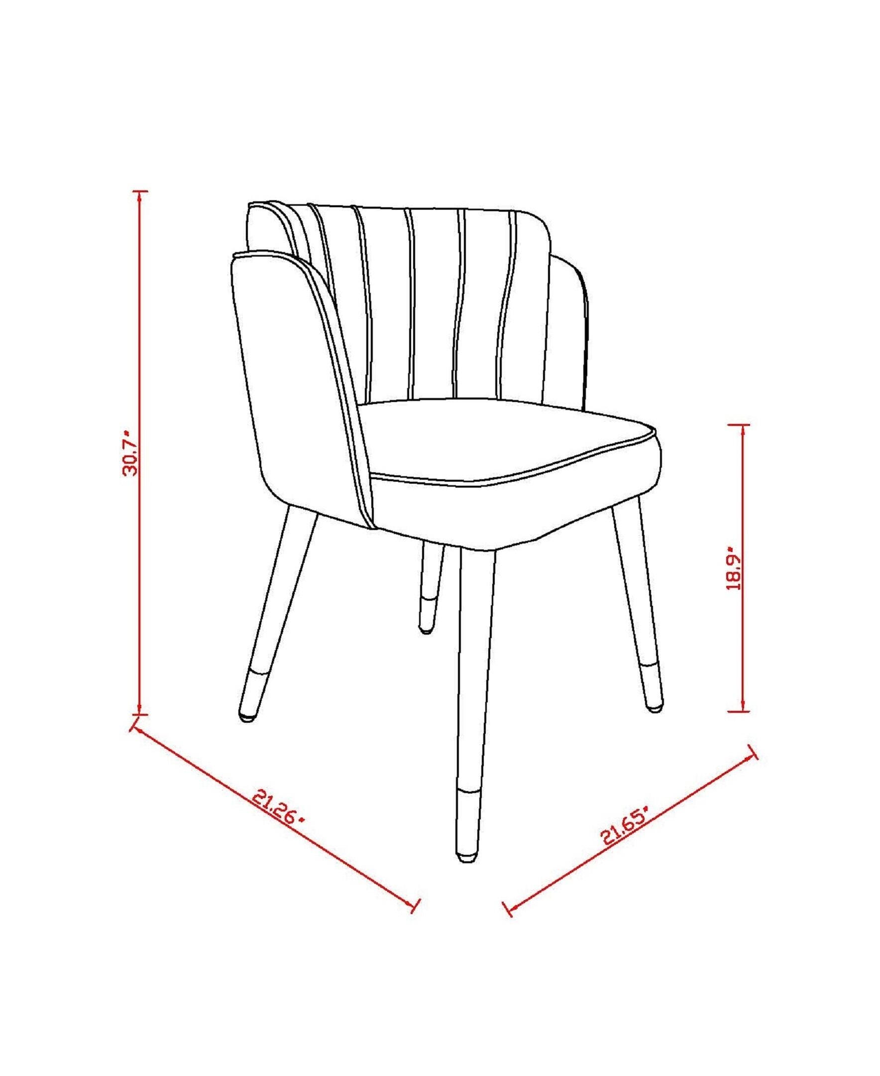 Manhattan Comfort Zephyr Dining Chair, Green, large