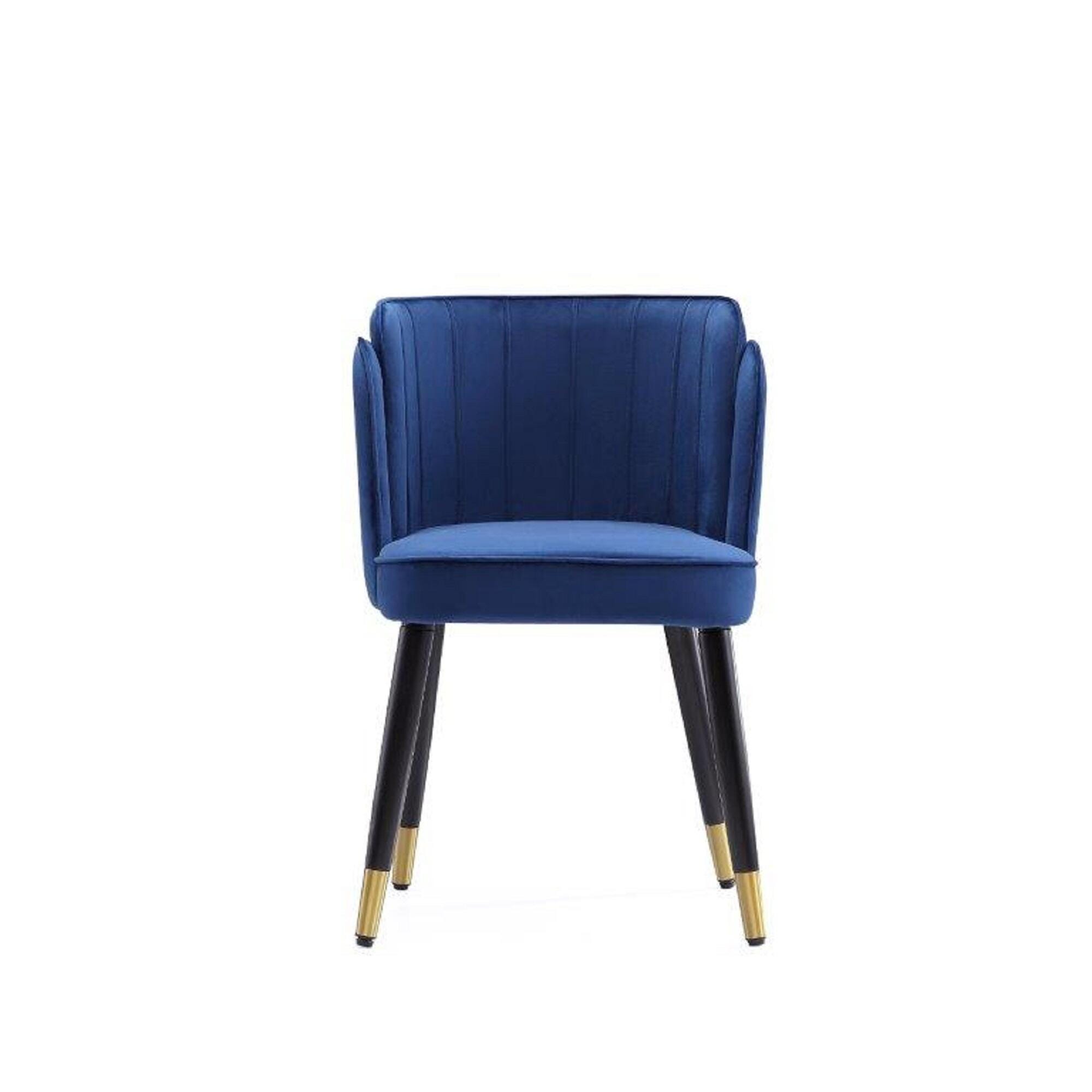 Manhattan Comfort Zephyr Dining Chair, Blue, large