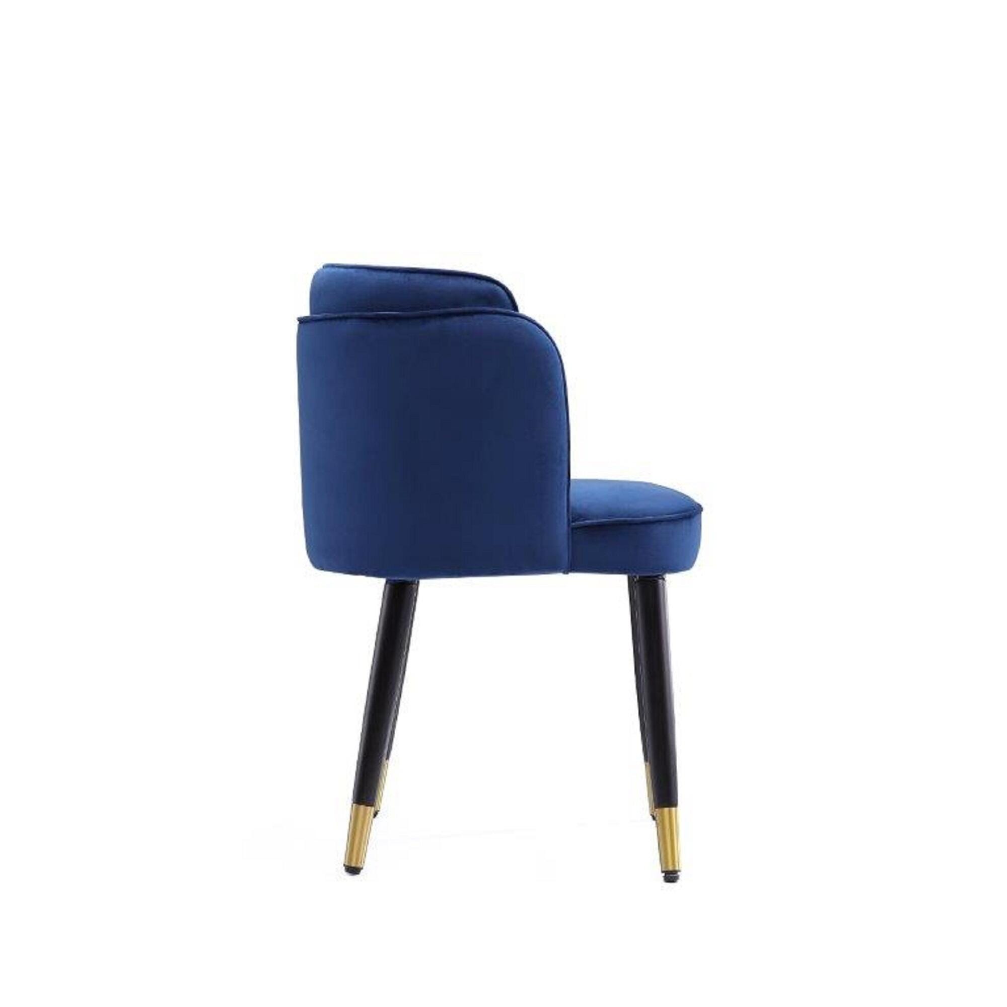 Manhattan Comfort Zephyr Dining Chair, Blue, large