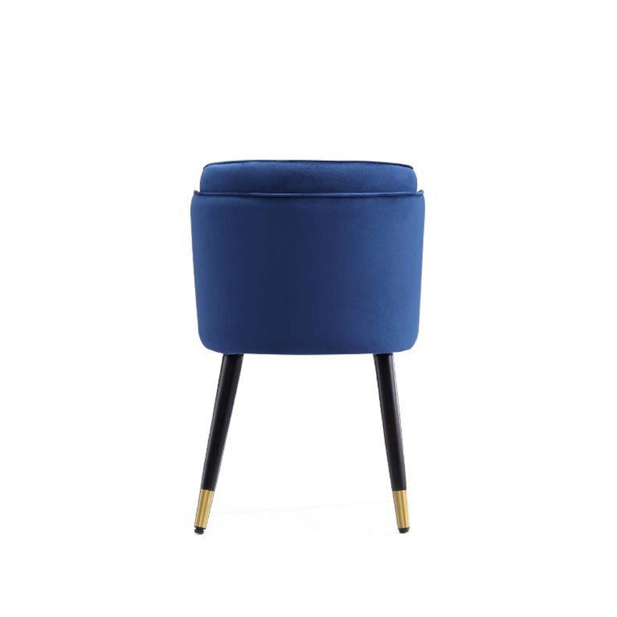 Manhattan Comfort Zephyr Dining Chair, Blue, large