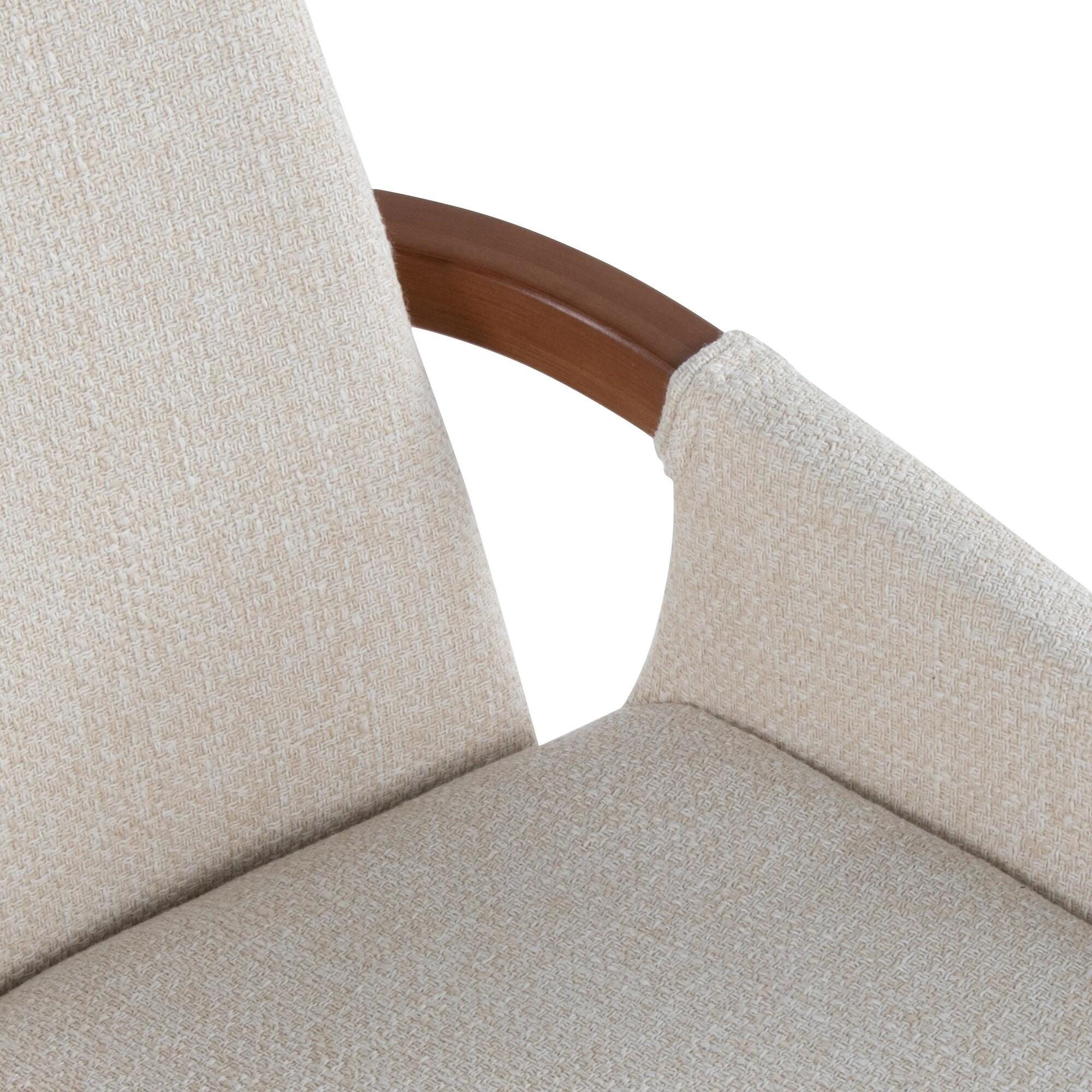 LumiSource Cosmo Dining Chair, Cream/Brown, large