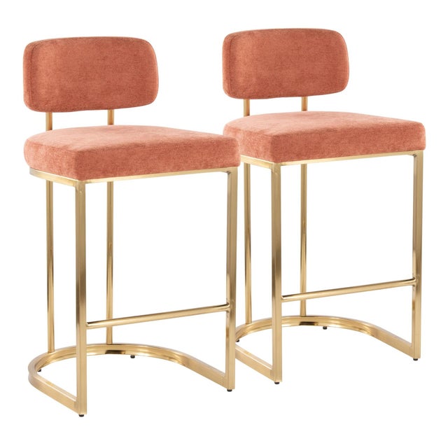 LumiSource Demi Counter Height Bar Stool (Set of 2)