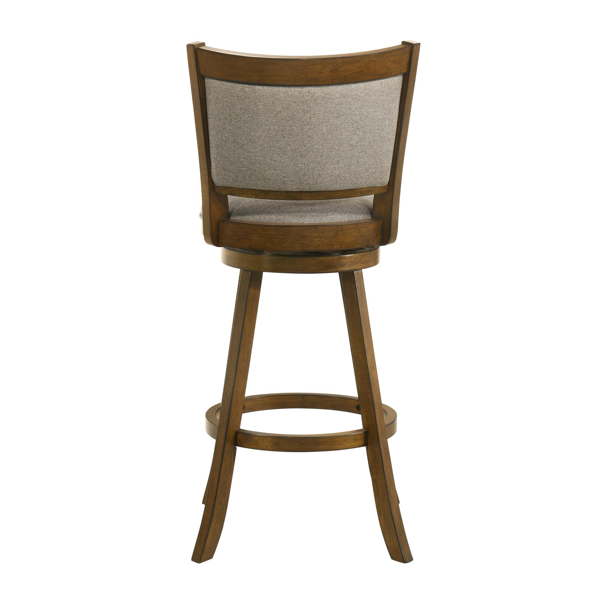 Armen Living Aiden Bar Height Bar Stool, Gray/Sepia Brown, large