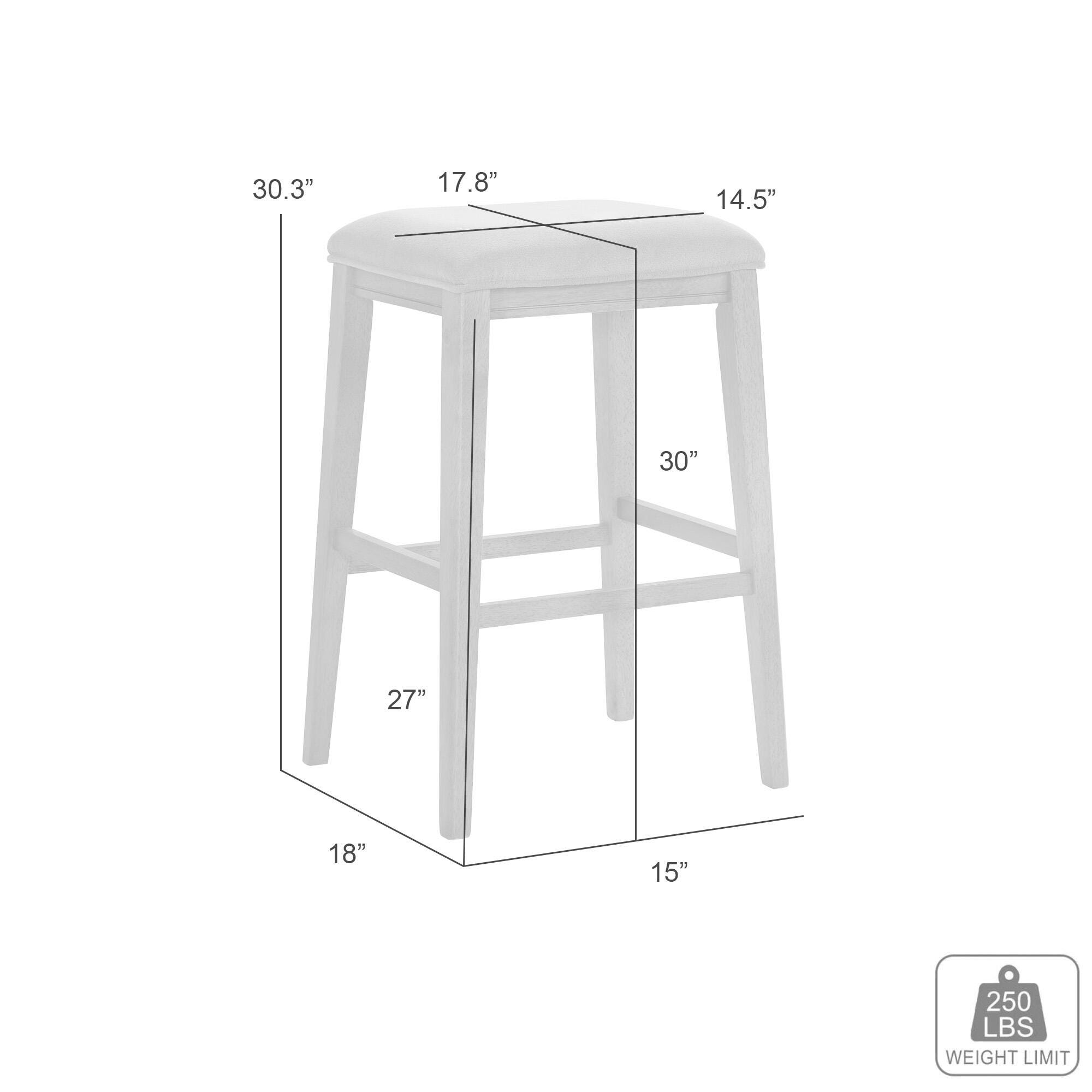 Armen Living Jane Bar Height Bar Stool, Taupe/Amber Glow, large