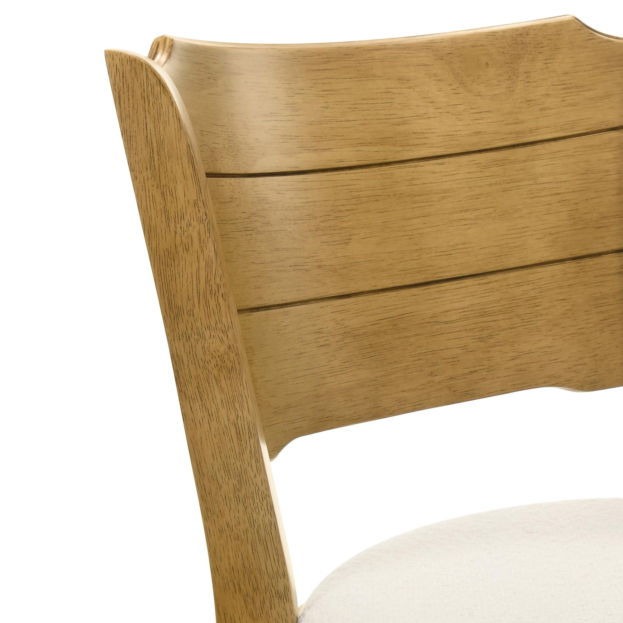 Armen Living Winsley Counter Height Bar Stool, White/Amber Glow, large