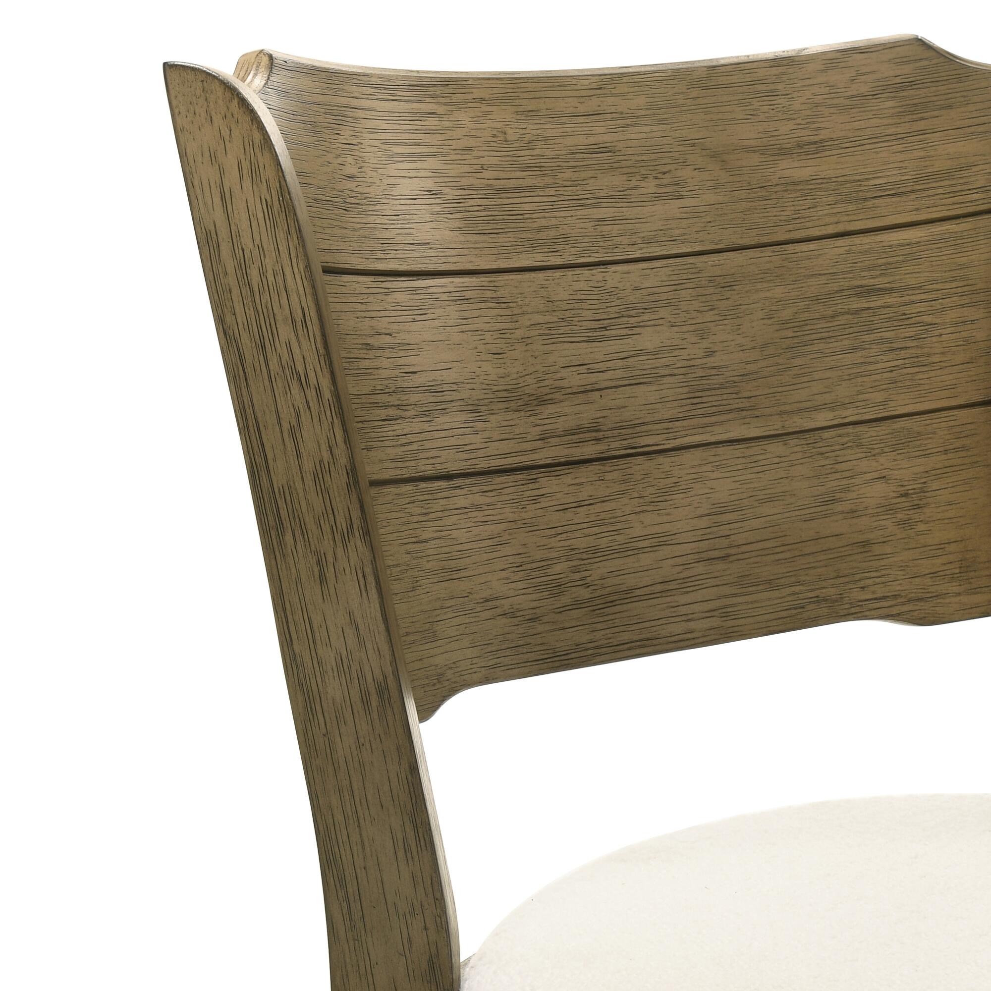Armen Living Winsley Counter Height Bar Stool, White/Putty Brown, large