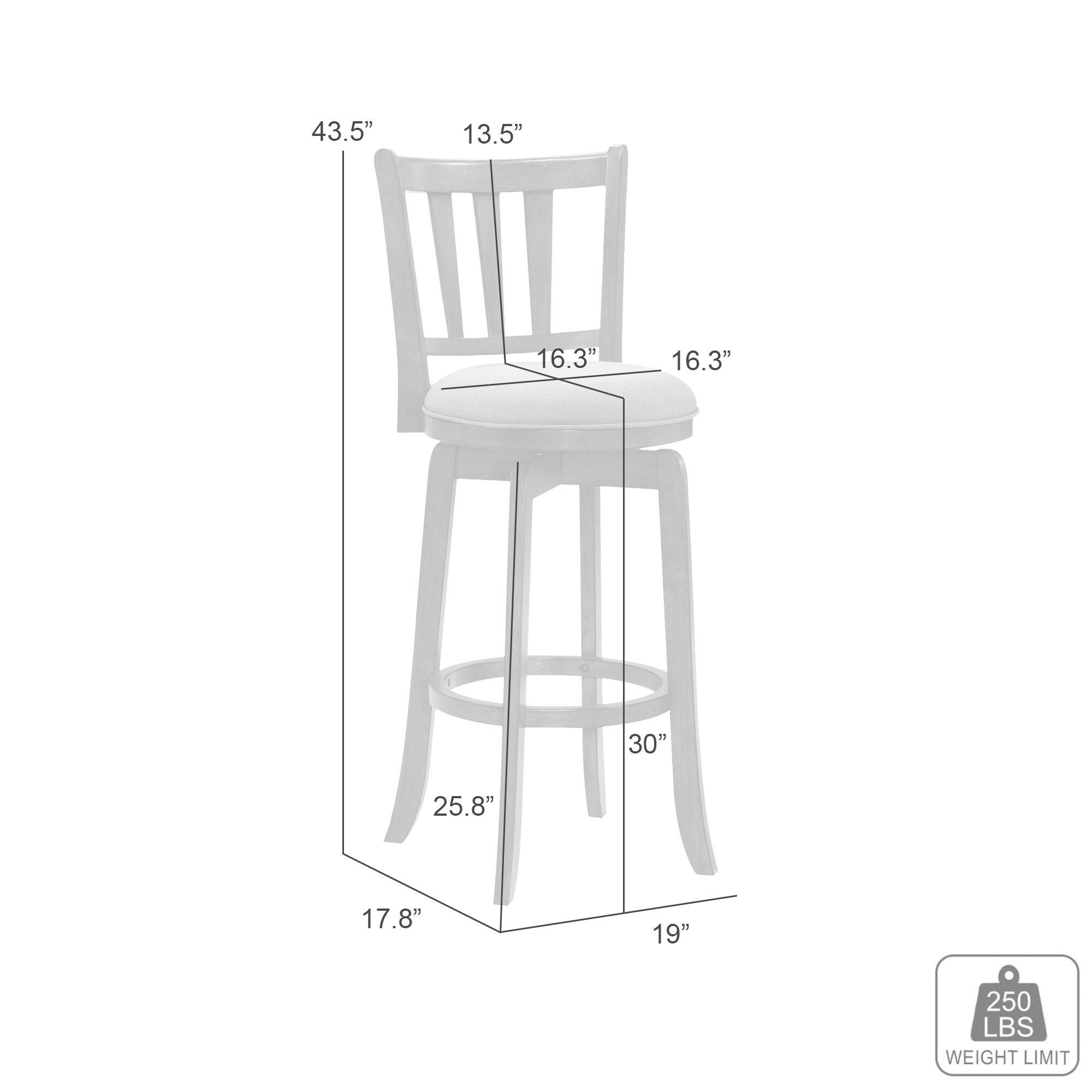 Armen Living Wren Bar Height Bar Stool, Gray/Sepia Brown, large