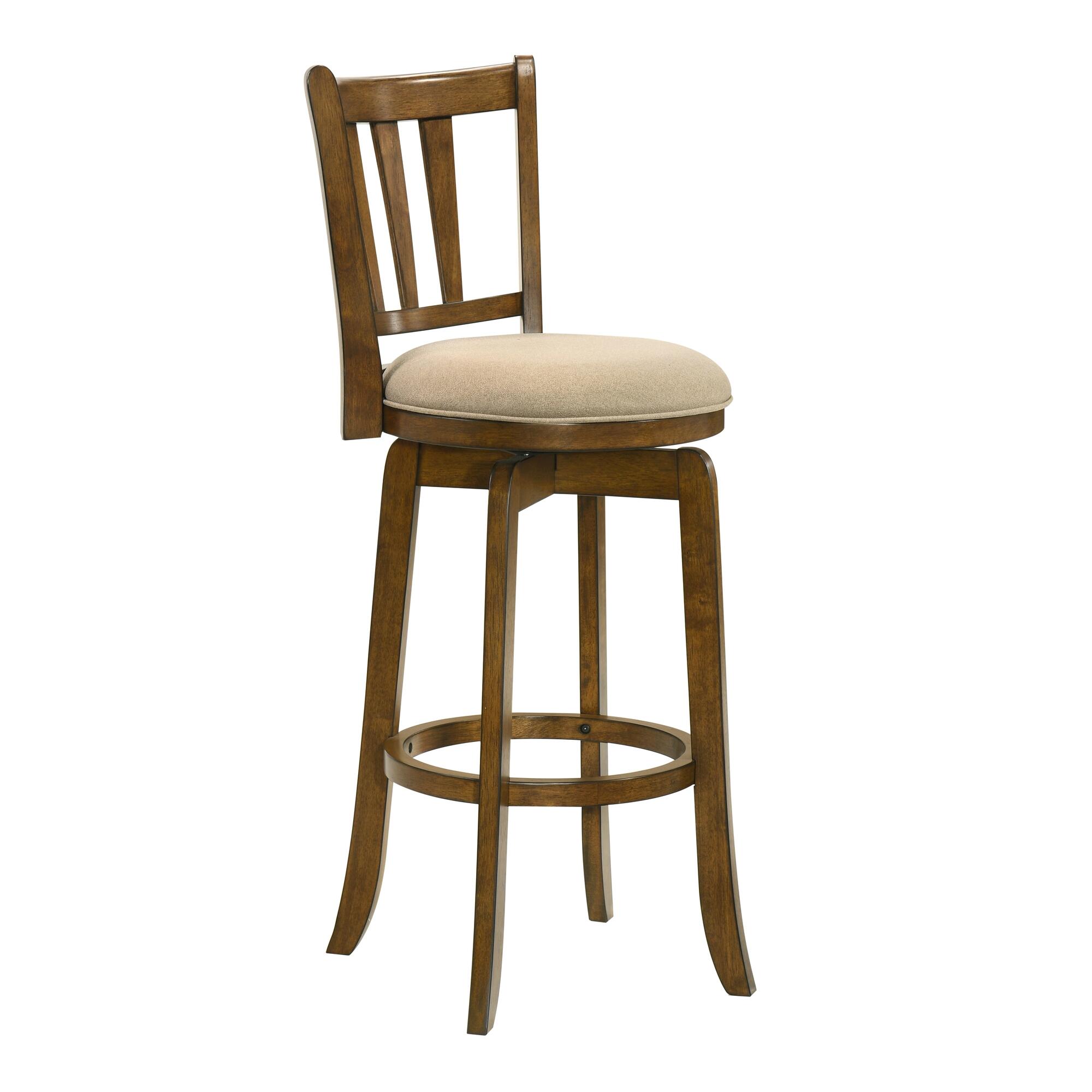 Armen Living Wren Bar Height Bar Stool, Gray/Sepia Brown, large