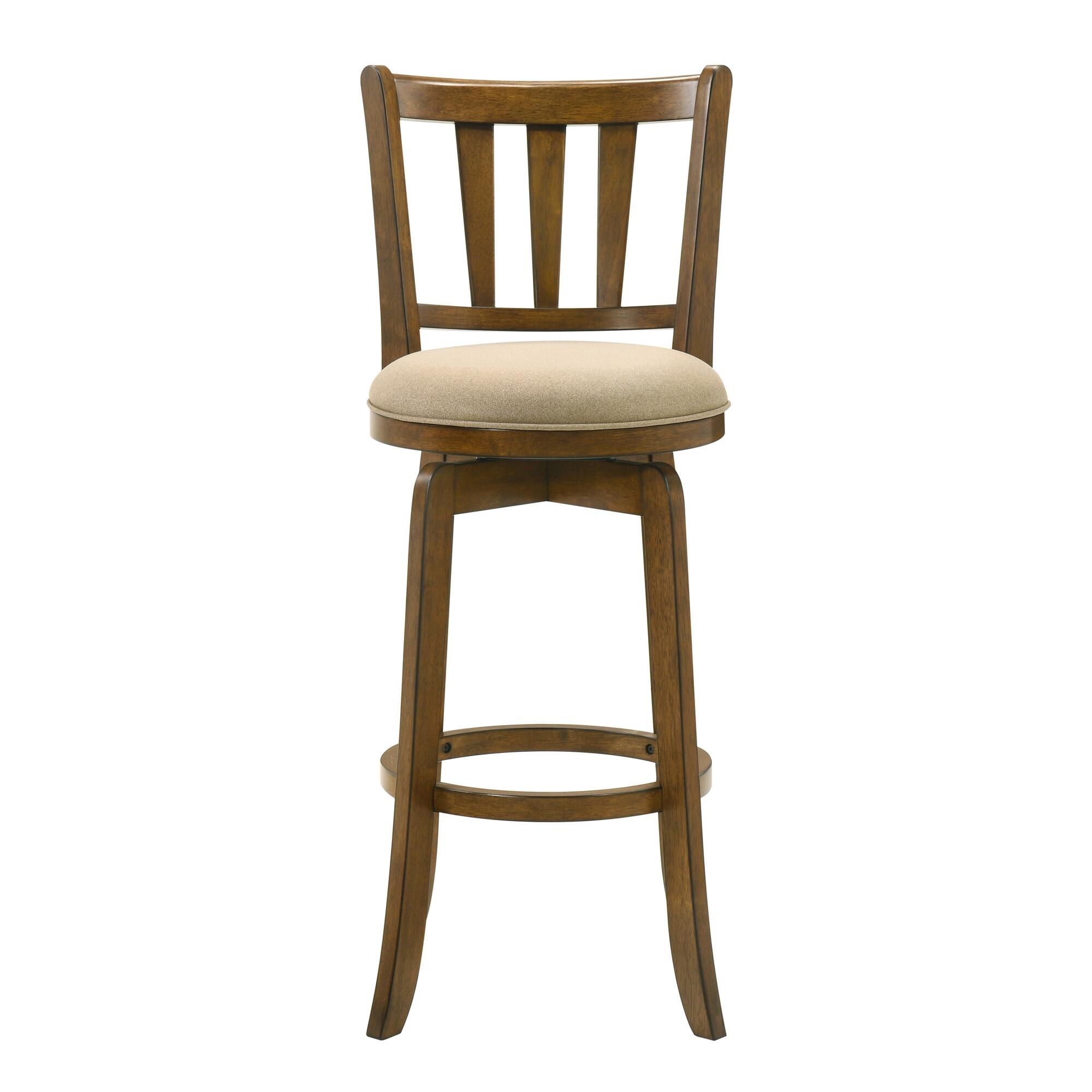 Armen Living Wren Bar Height Bar Stool, Gray/Sepia Brown, large