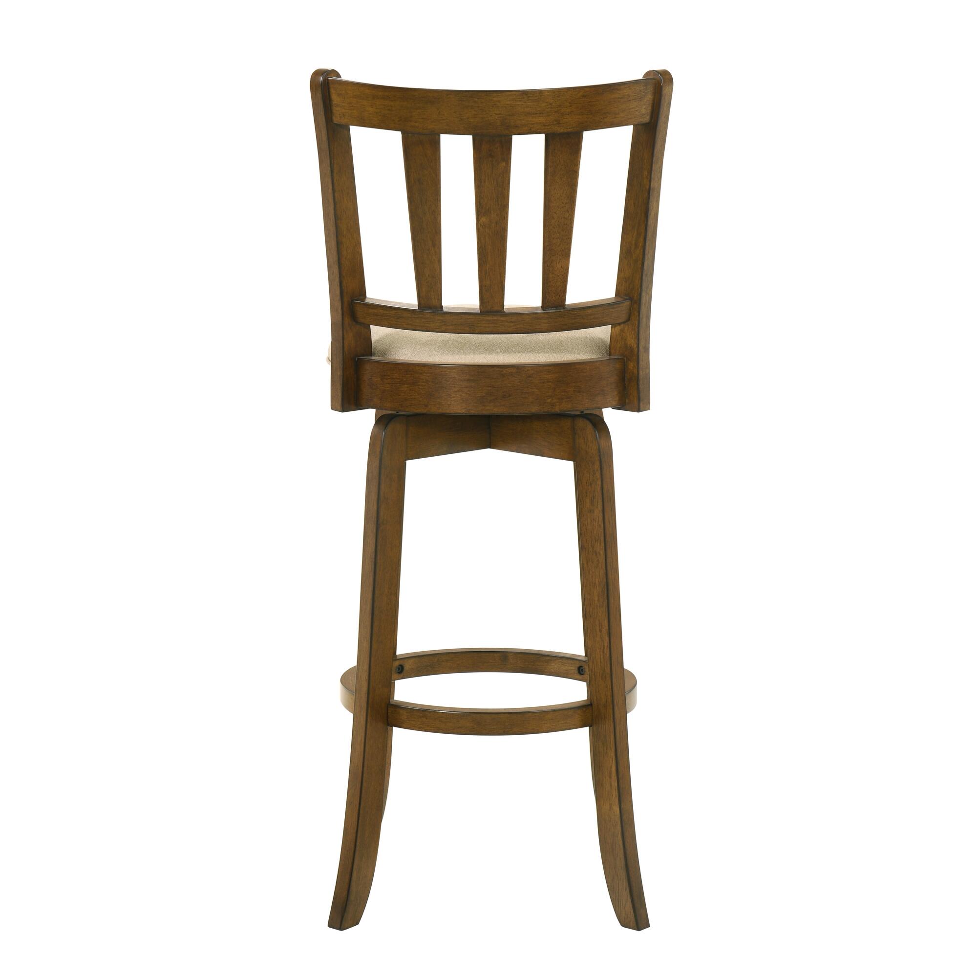 Armen Living Wren Bar Height Bar Stool, Gray/Sepia Brown, large