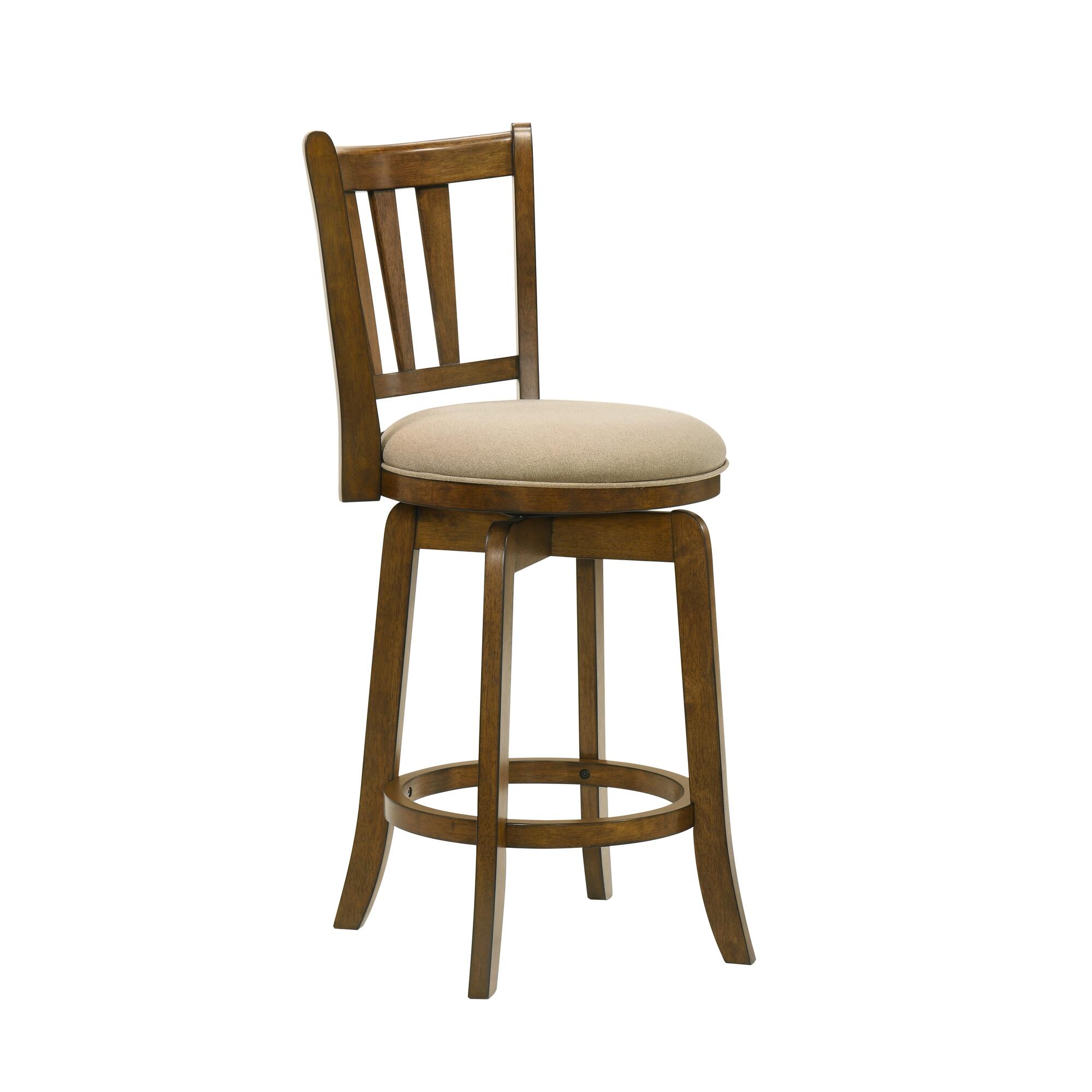 Armen Living Wren Counter Height Bar Stool, Gray/Sepia Brown, large